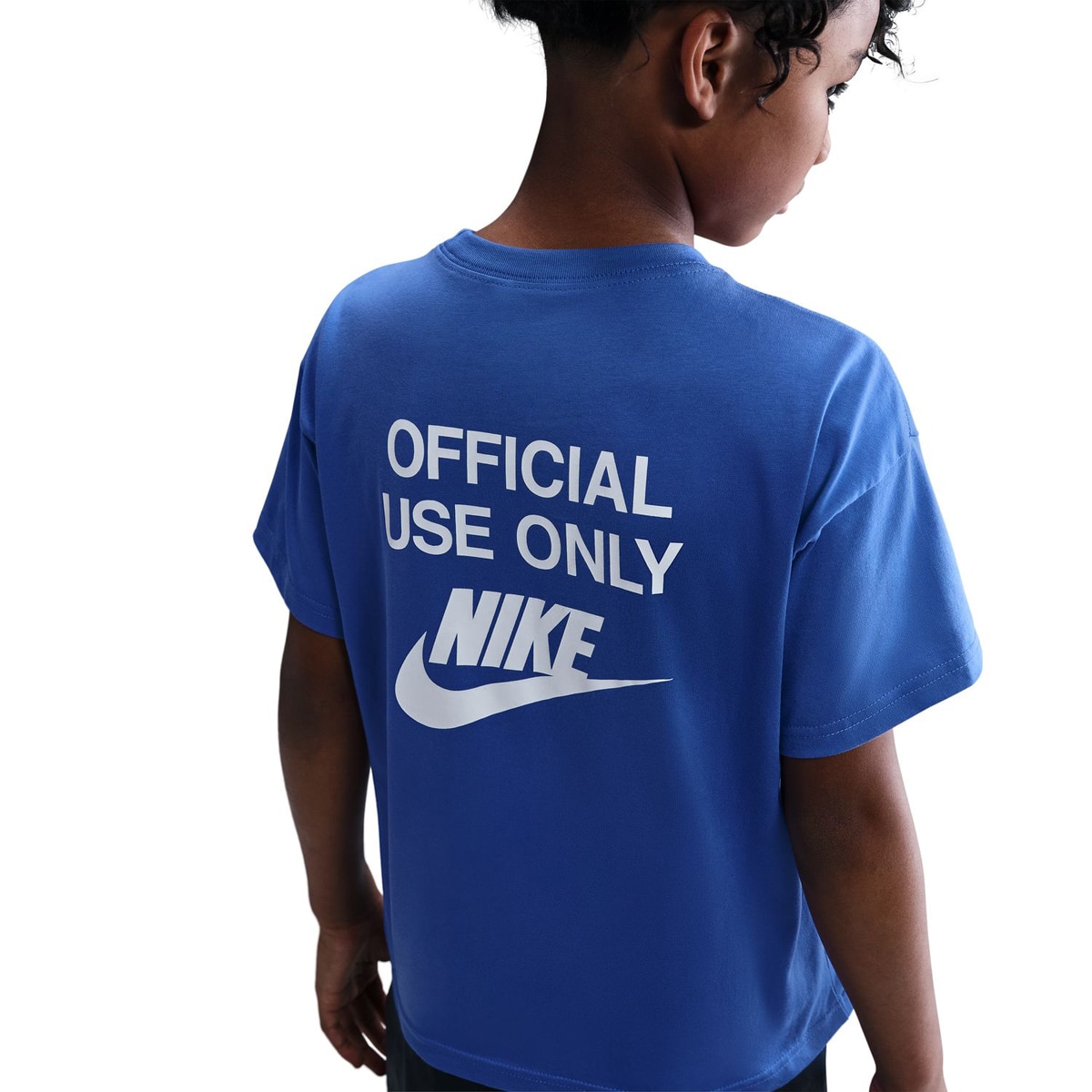 T-shirt de Criança Sportswear Tee Remix Azul-4