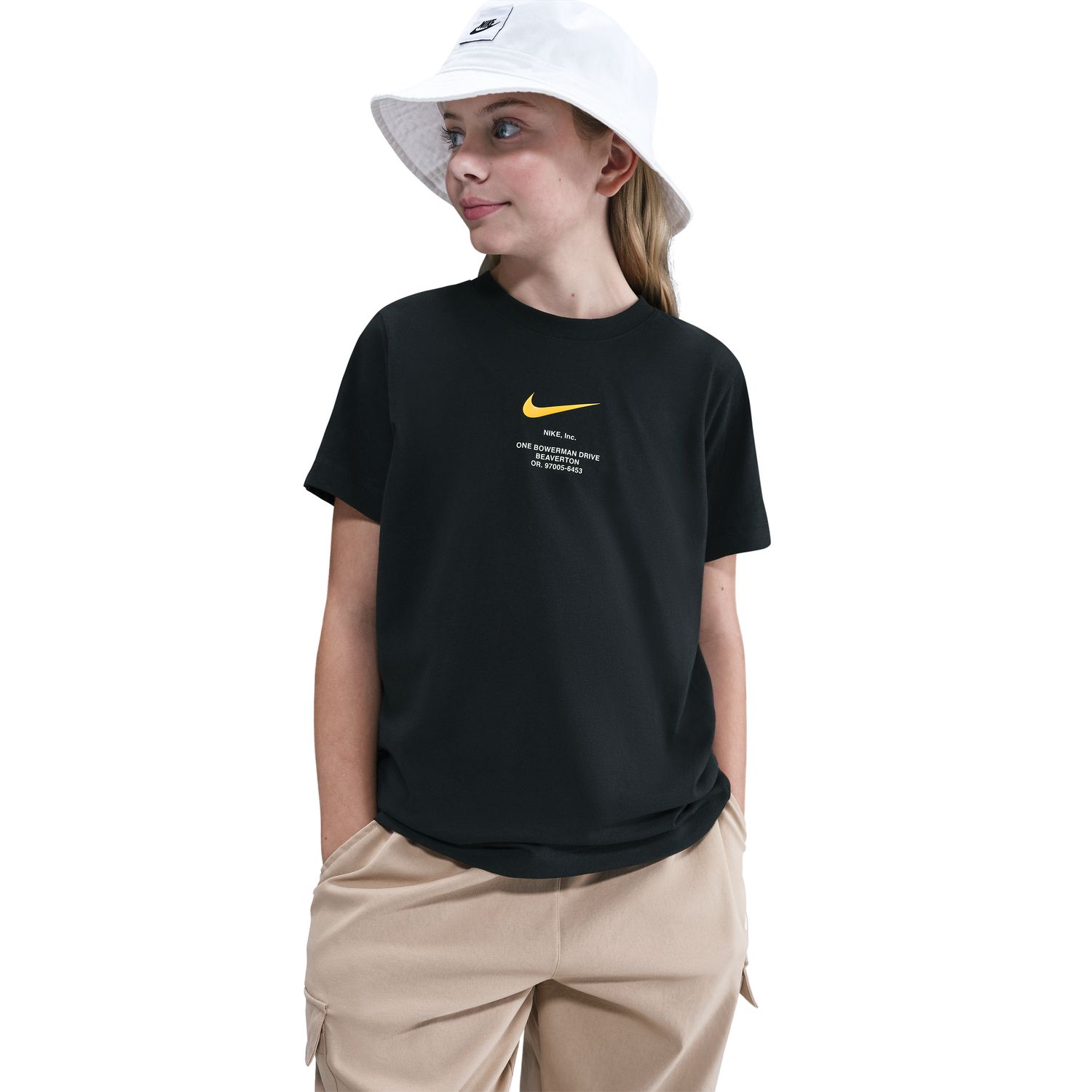 T-shirt de Criança Sportswear Athl Tee Reg Preto-3
