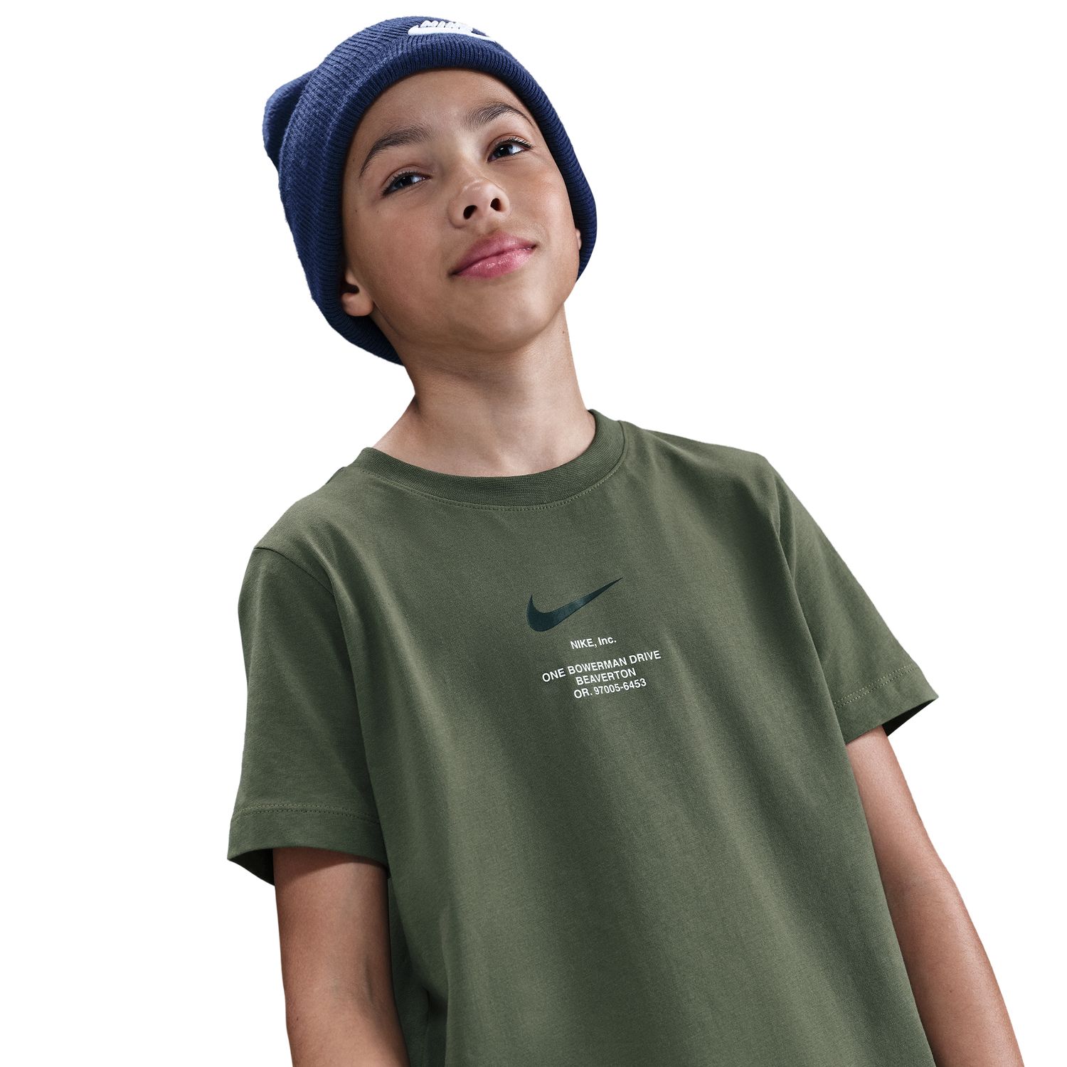 T-shirt de Criança Sportswear Athl Tee Reg Verde-3
