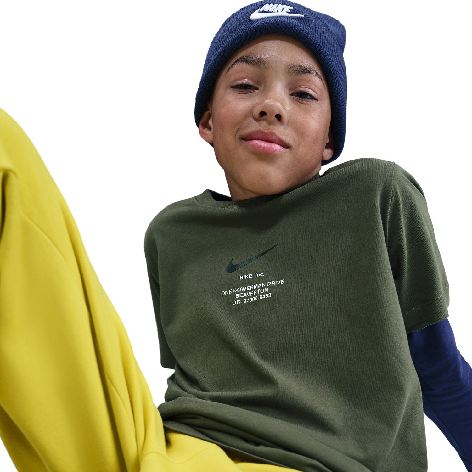 T-shirt de Criança Sportswear Athl Tee Reg Verde-4