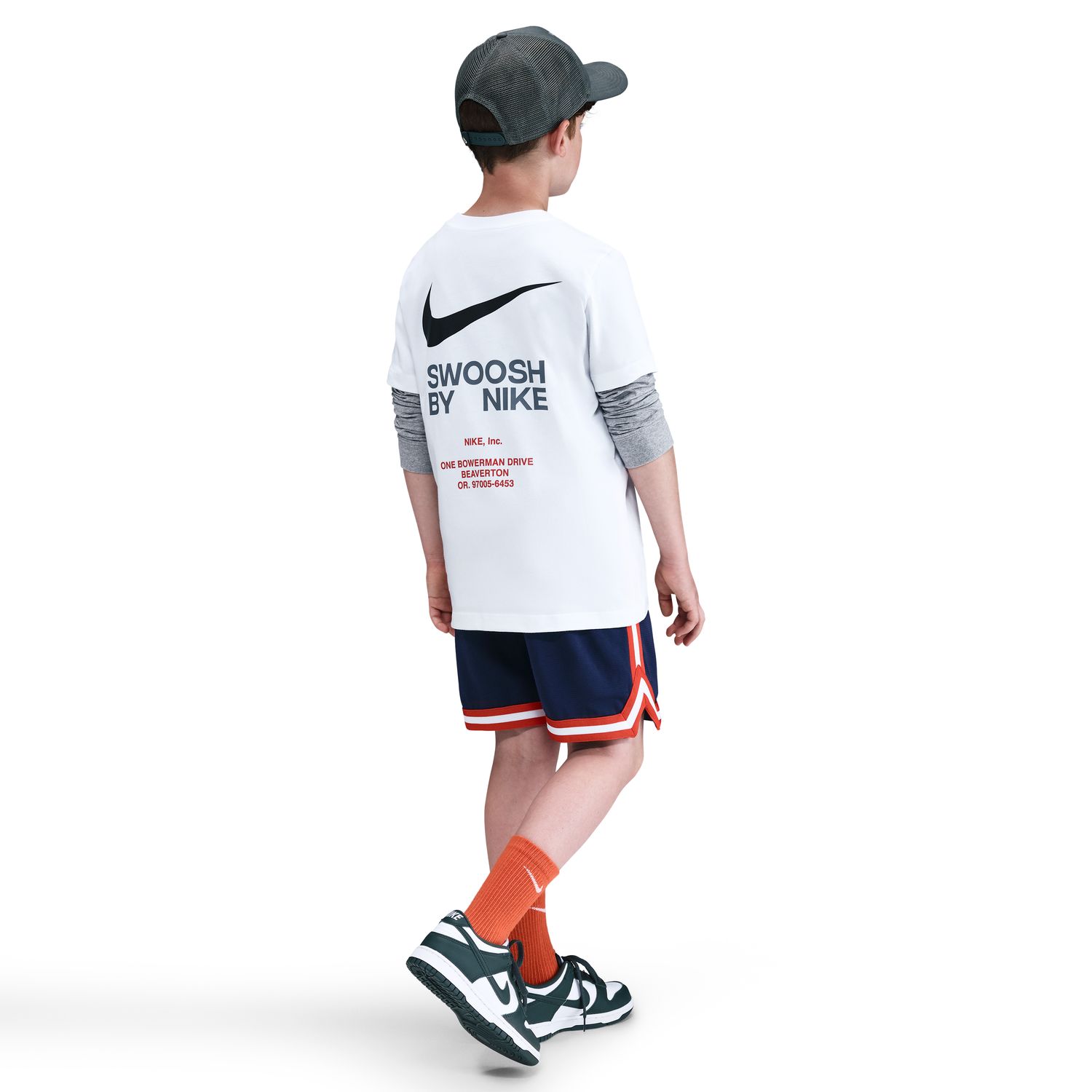 T-shirt de Criança Sportswear Athl Tee Reg Branco-2