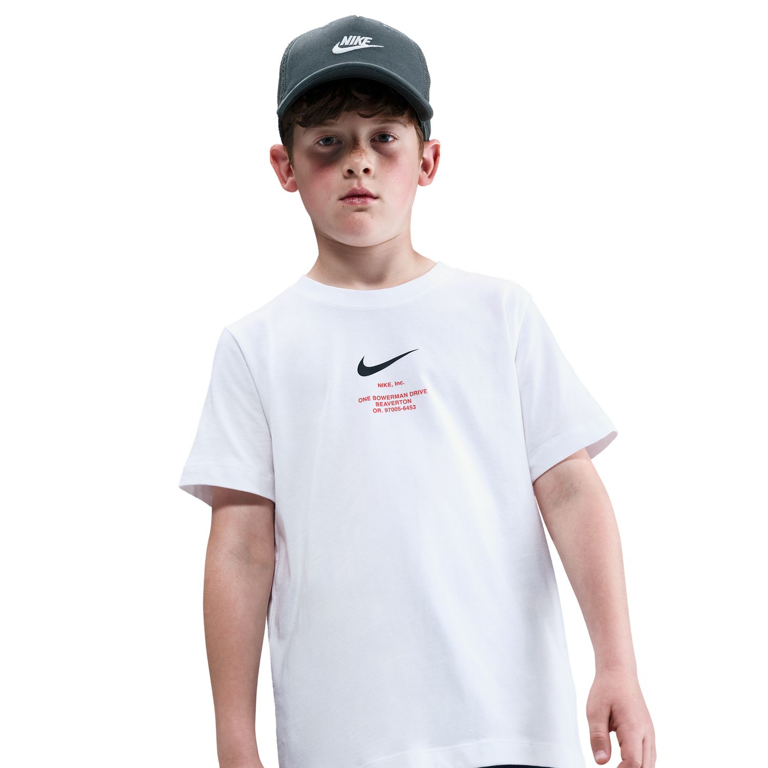 T-shirt de Criança Sportswear Athl Tee Reg Branco-3