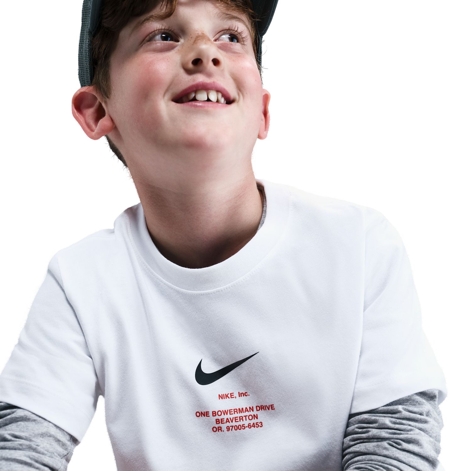 T-shirt de Criança Sportswear Athl Tee Reg Branco-4