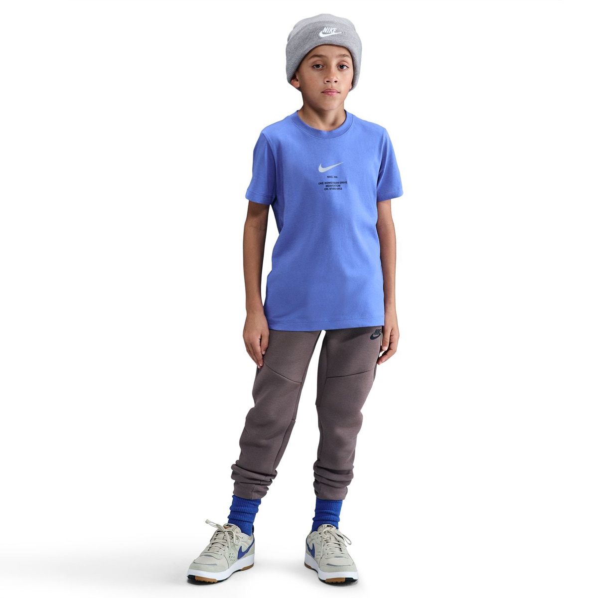 T-shirt de Criança Sportswear Athl Tee Reg Azul-3