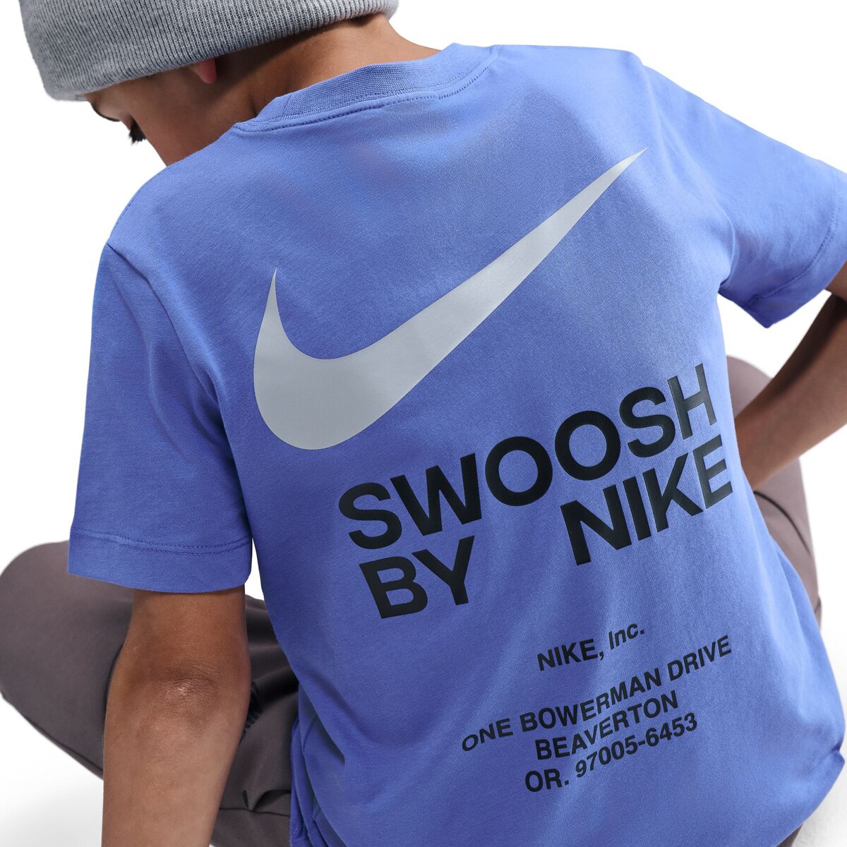 T-shirt de Criança Sportswear Athl Tee Reg Azul-4