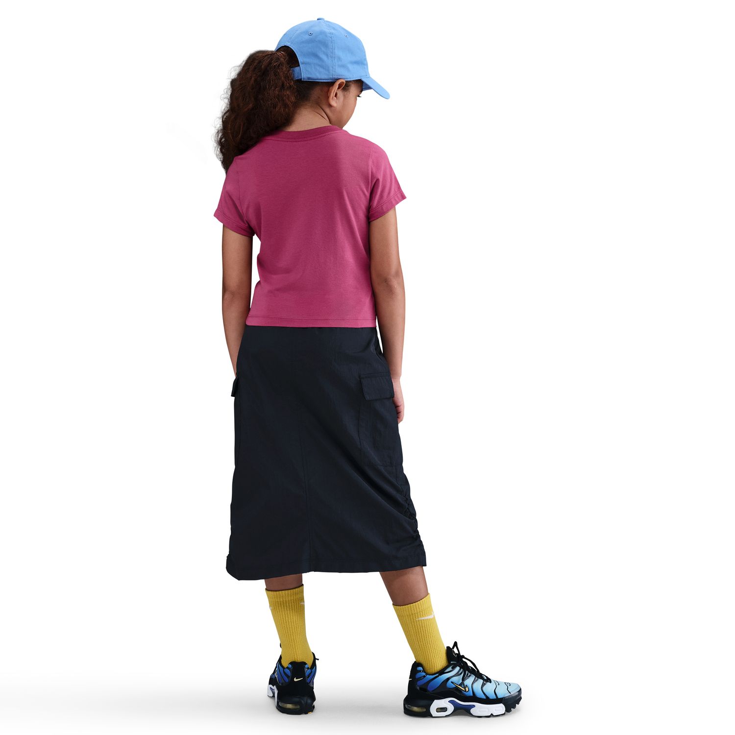 T-shirt de menina Sportswear Nike Vermelho-2