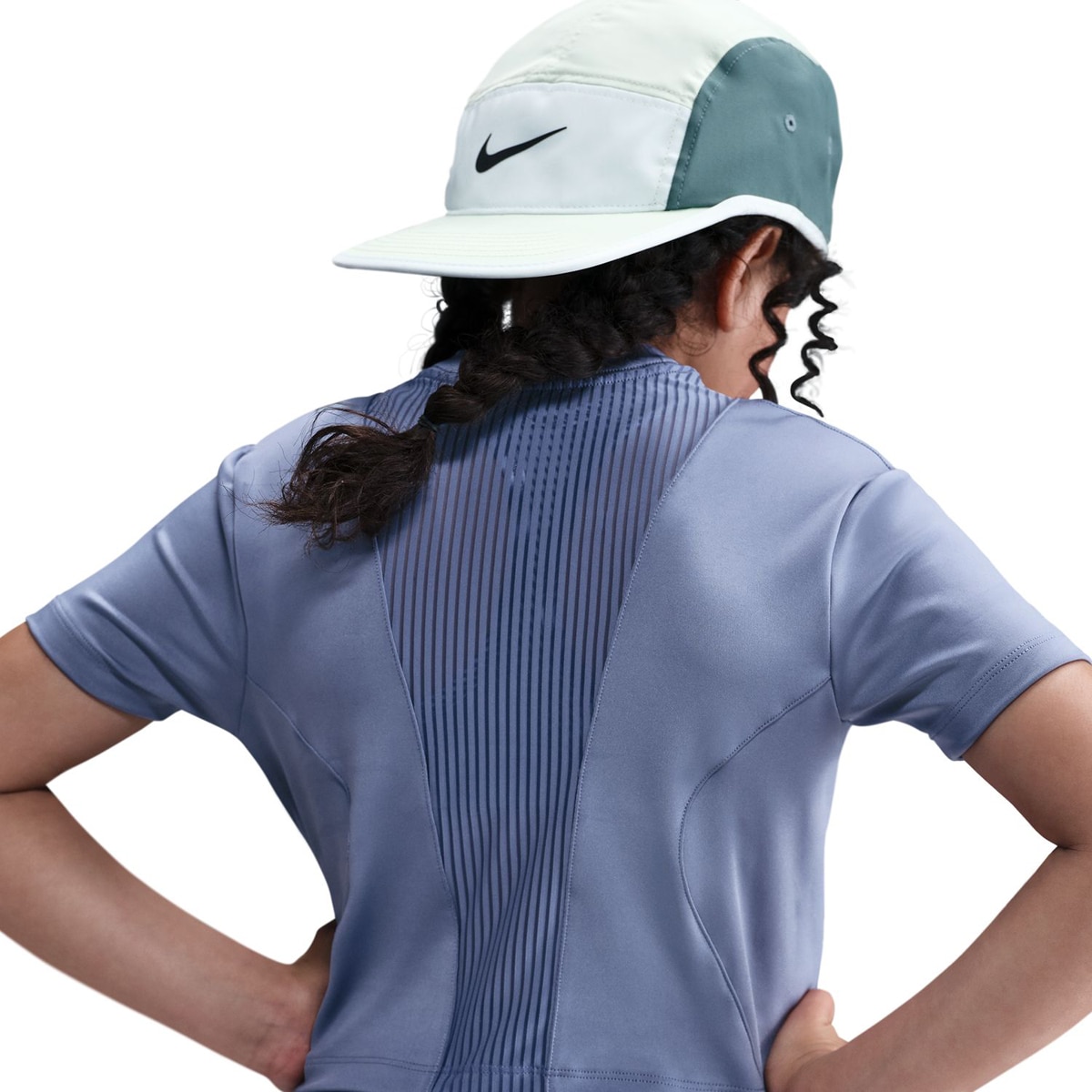 T-shirt de Menina Pro Dri-FIT Azul-4