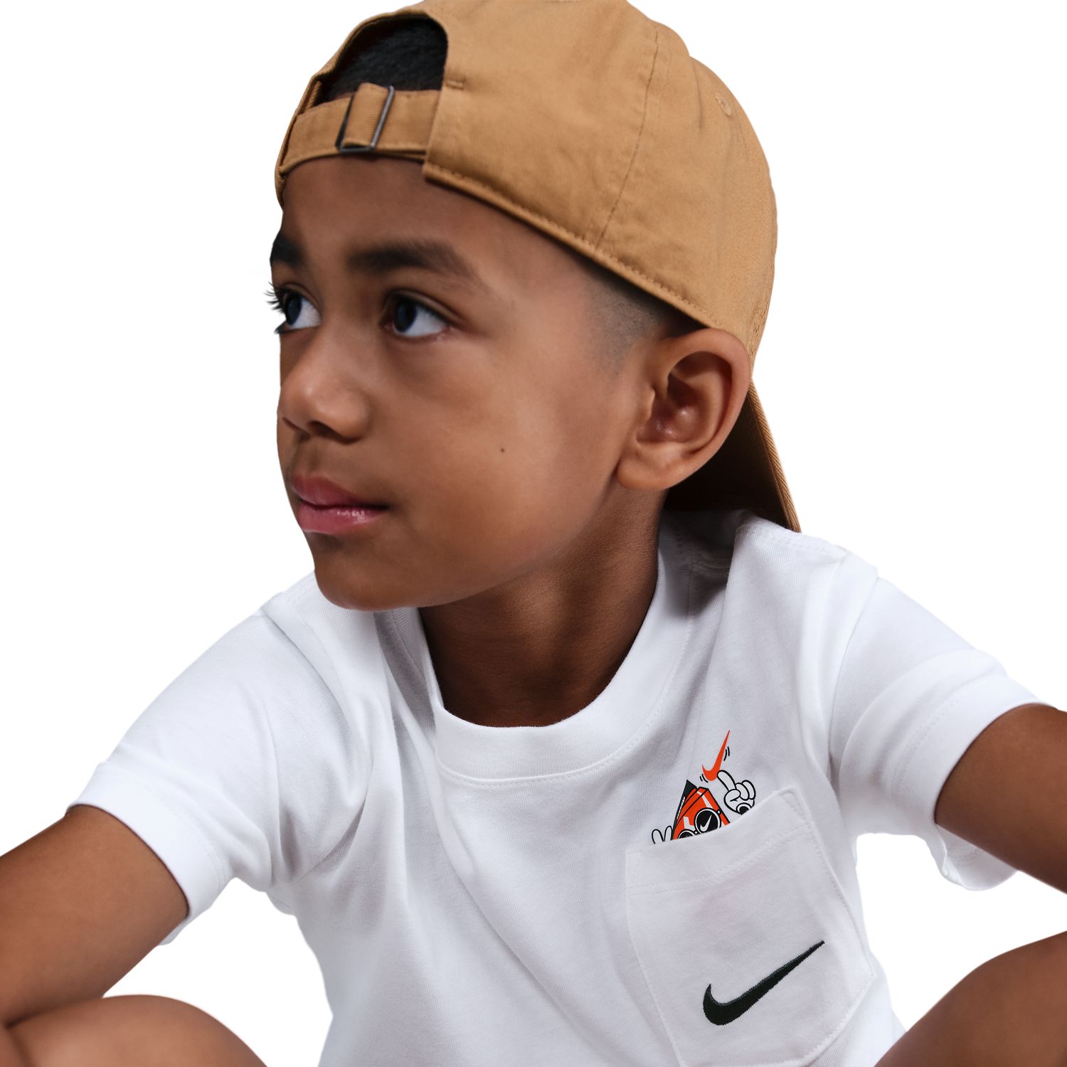 T-shirt de Criança Sportswear Tee Boxy Pkt Branco-4