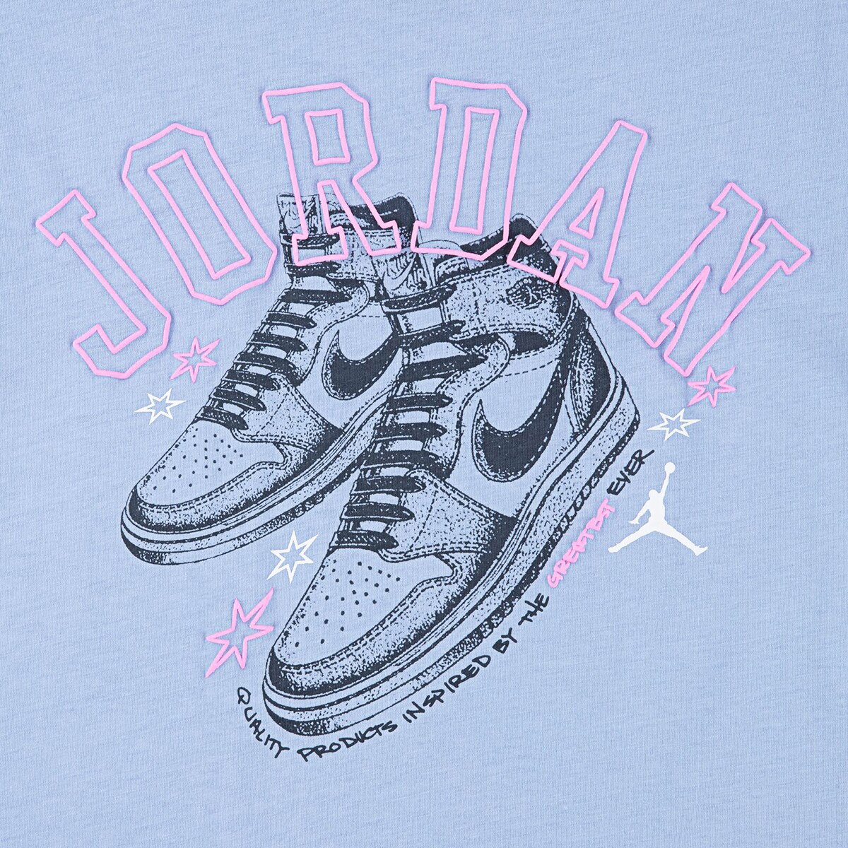 T-shirt de Menina AJ1 Rookie Azul-3