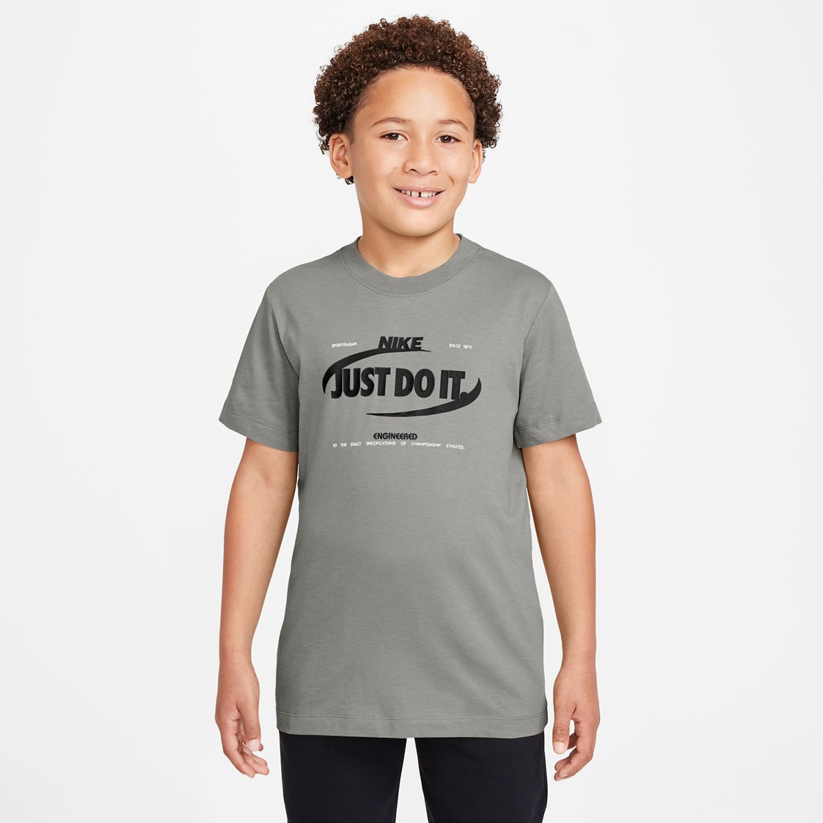 T-shirt de Criança Sportswear Club Cinzento-1