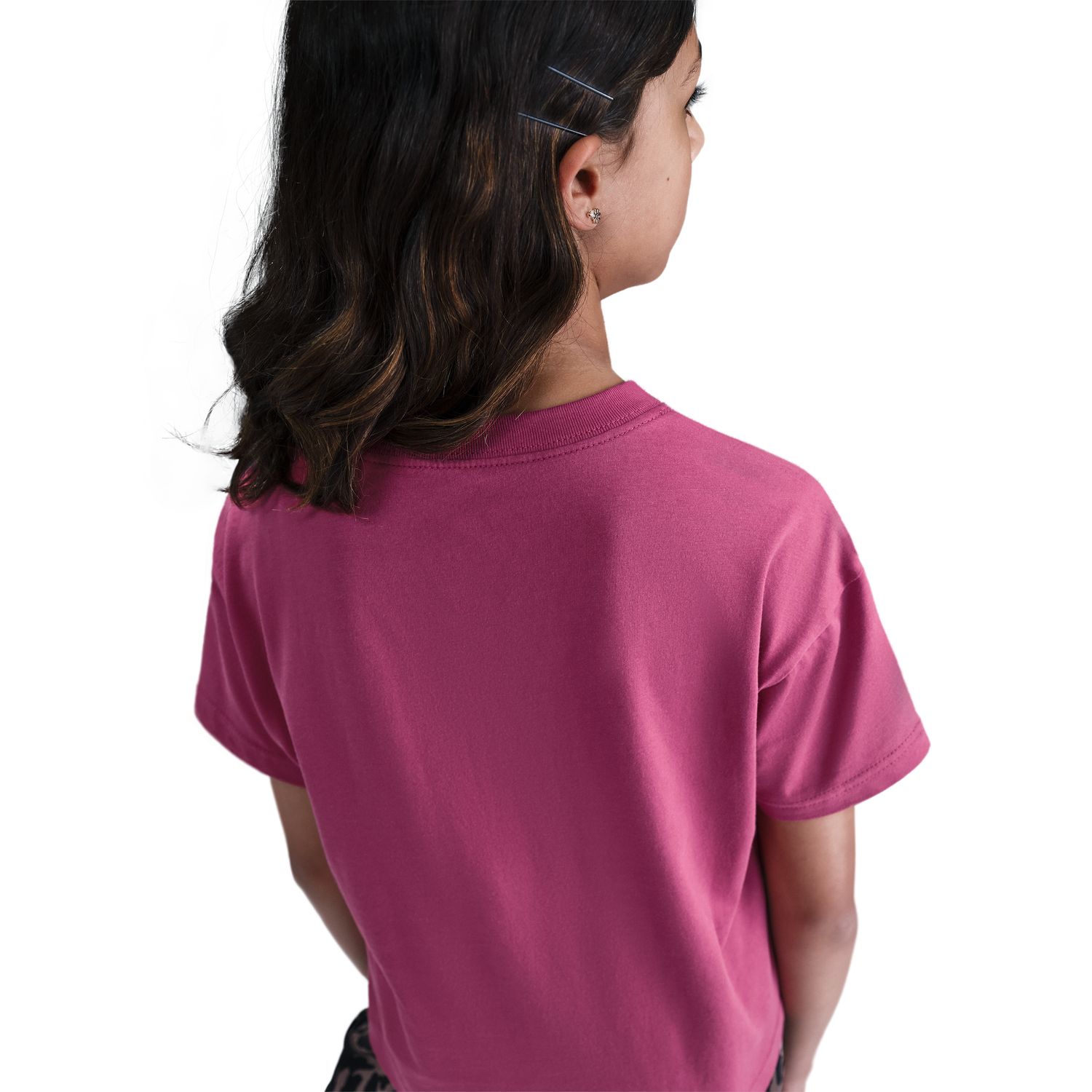 T-shirt de menina Sportswear Nike Rosa-4