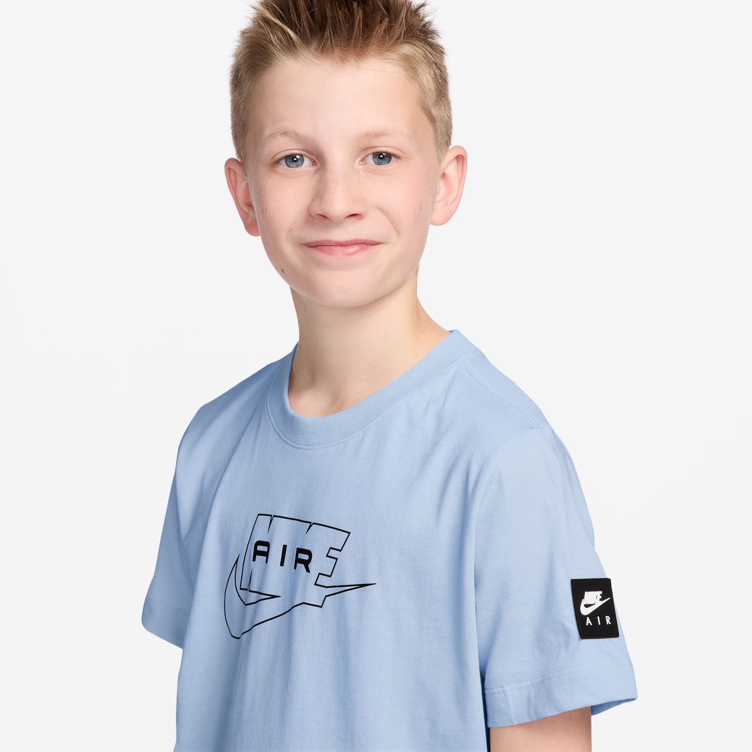 T-shirt de menino Sportswear Nike Azul-3