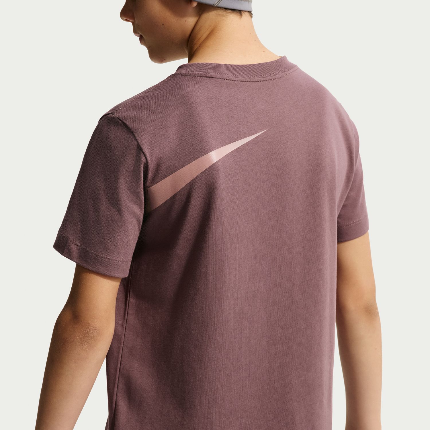 T-shirt de menino Sportswear Nike Roxo-4