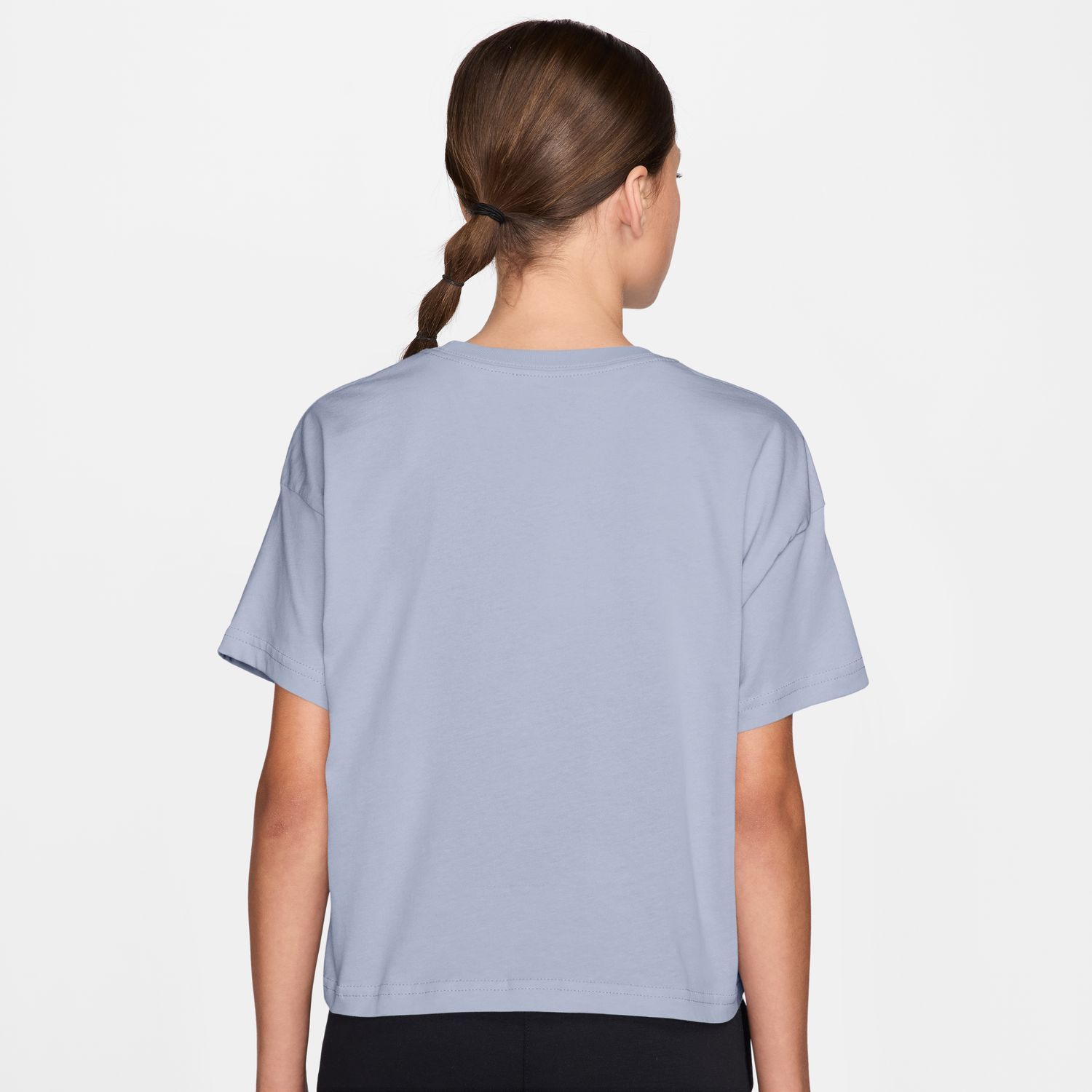 T-shirt de menina Sportswear Essential Nike Cinzento azulado-2