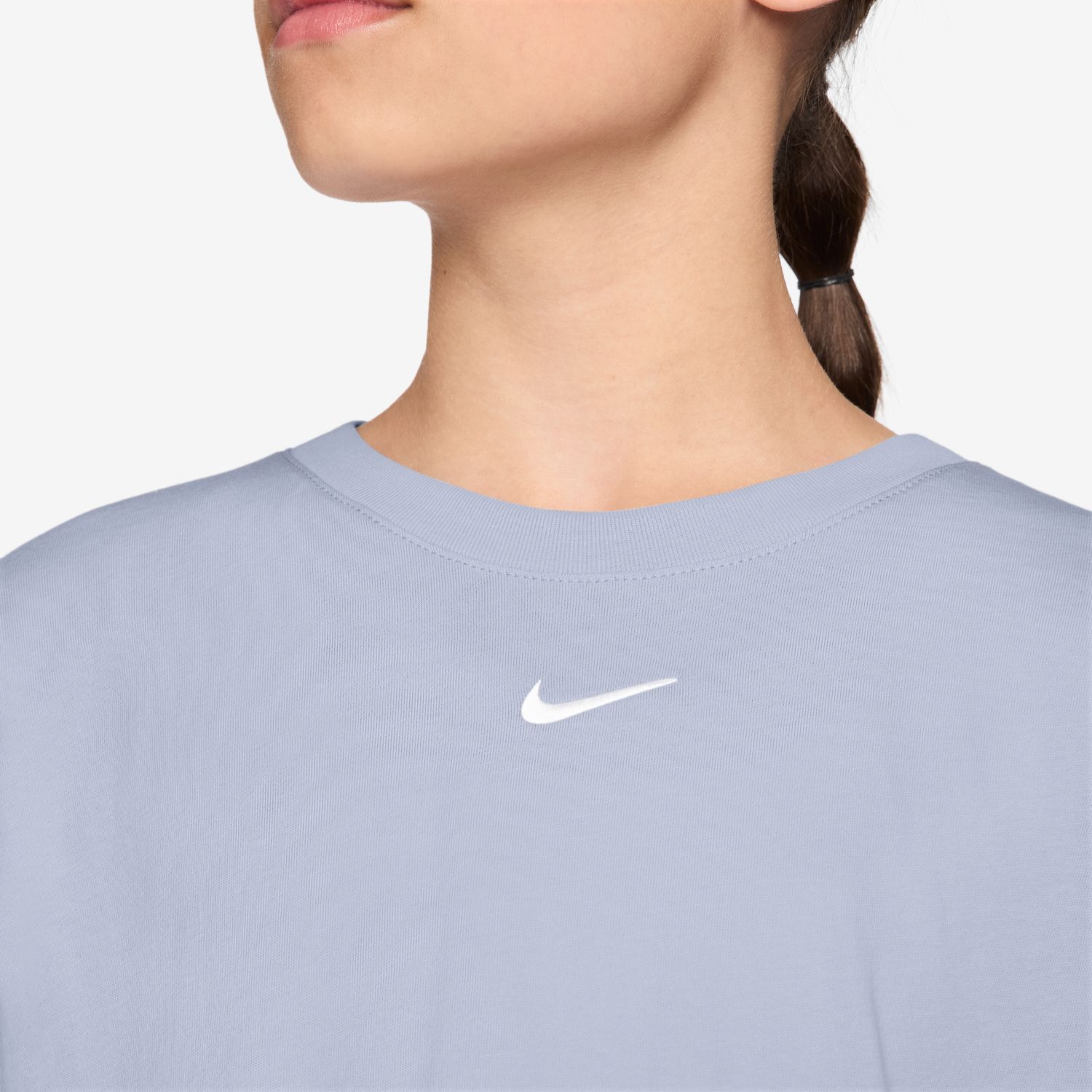T-shirt de menina Sportswear Essential Nike Cinzento azulado-3