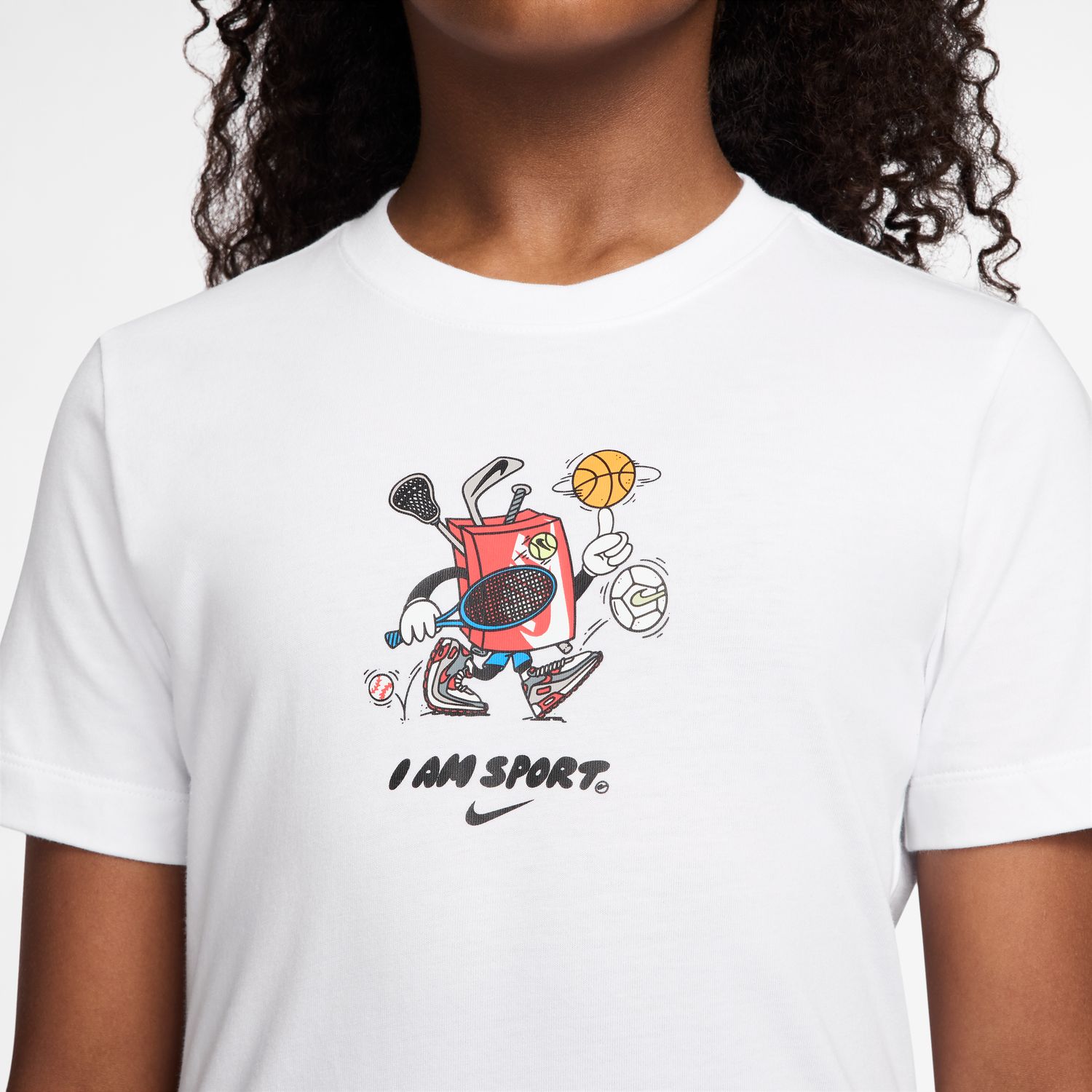 T-shirt de menino Sportswear Nike Branco-3