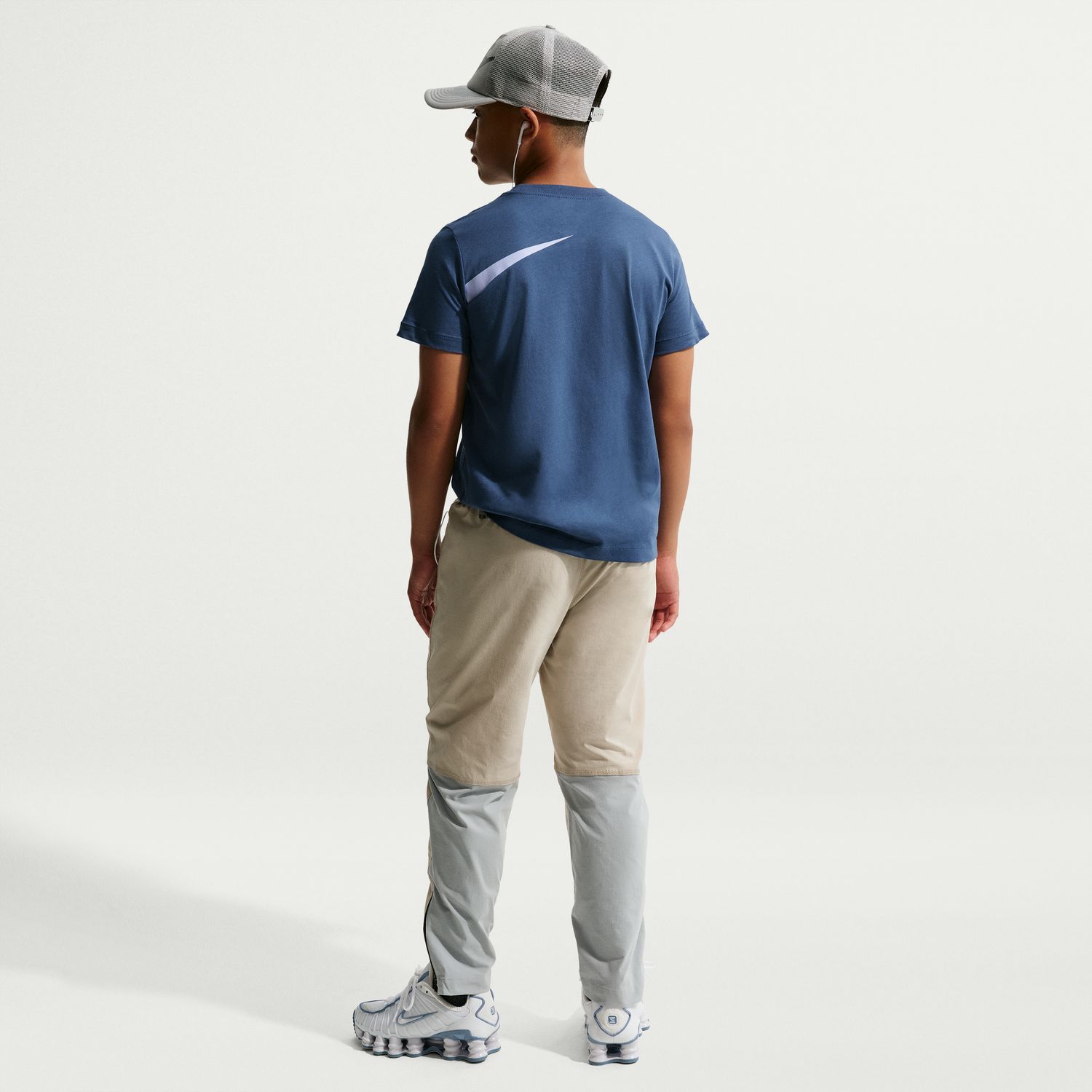 T-shirt de menino Sportswear Nike Azul-marinho-2