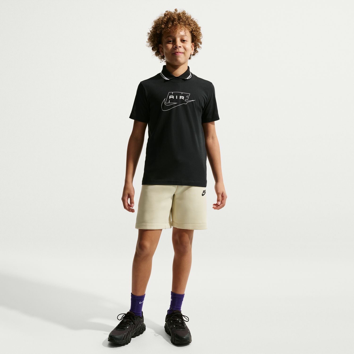T-shirt de Criança Sportswear Tee Air Preto-5