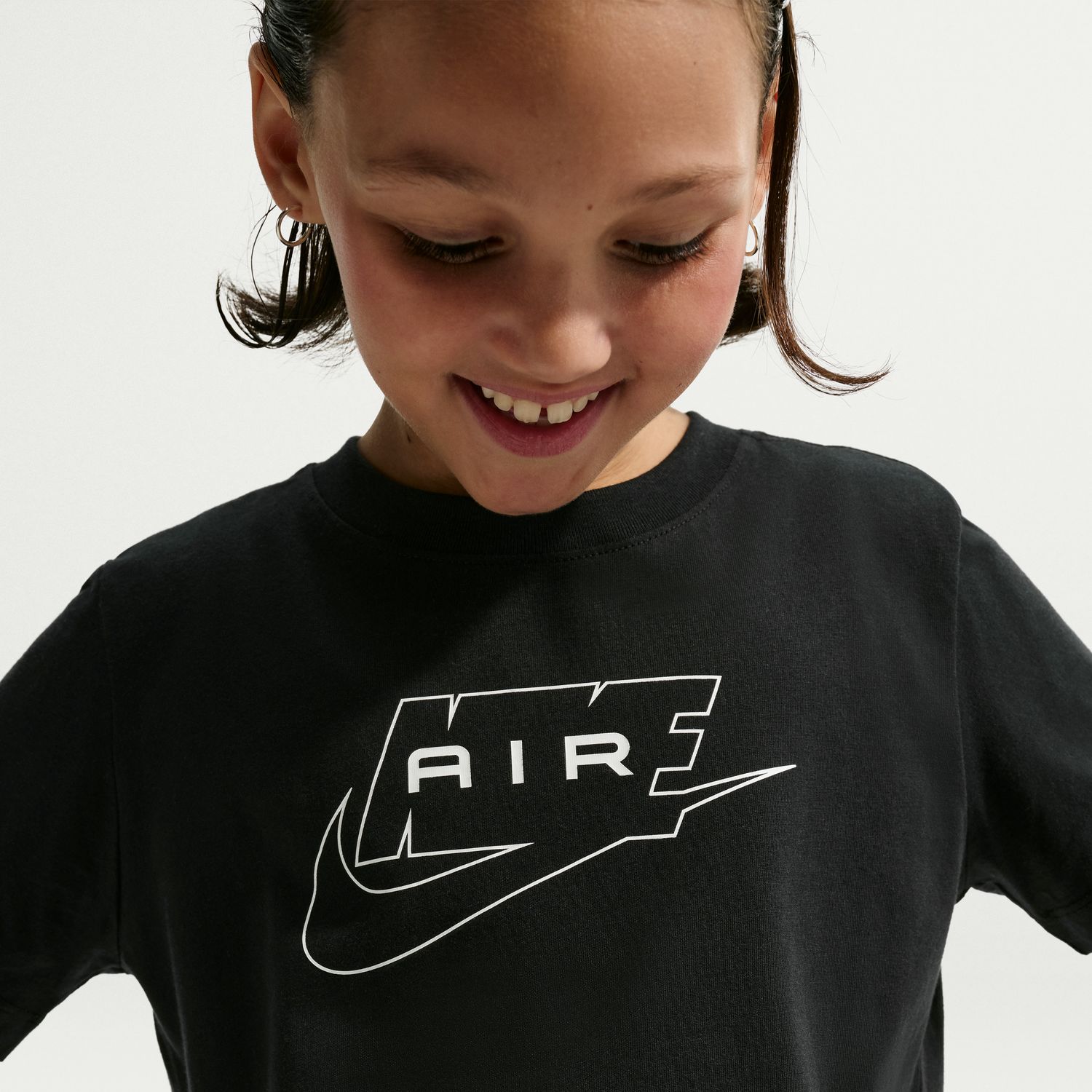 T-shirt de Criança Sportswear Tee Air Preto-6