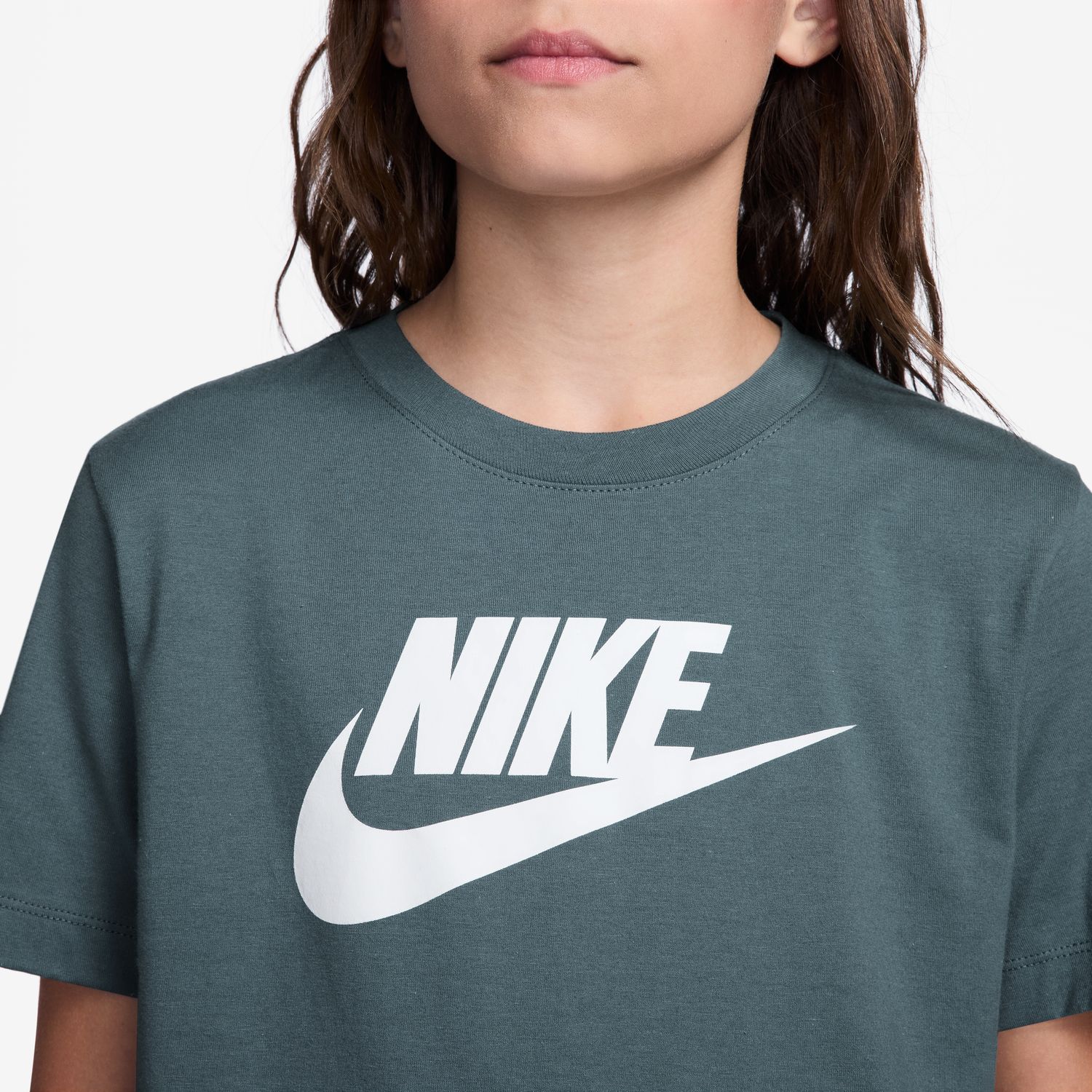 T-shirt de menino Sportswear Nike Verde-3