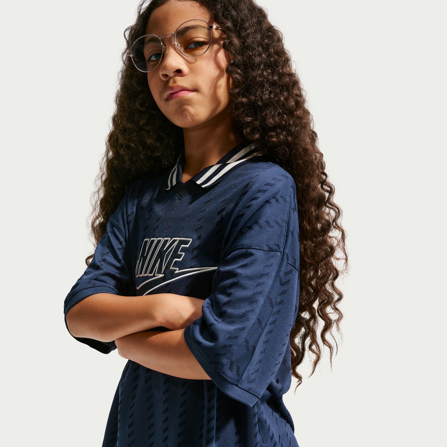 T-shirt de menino Sportswear Nike Azul-marinho-2