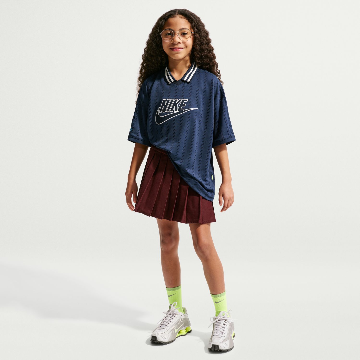 T-shirt de menino Sportswear Nike Azul-marinho-3