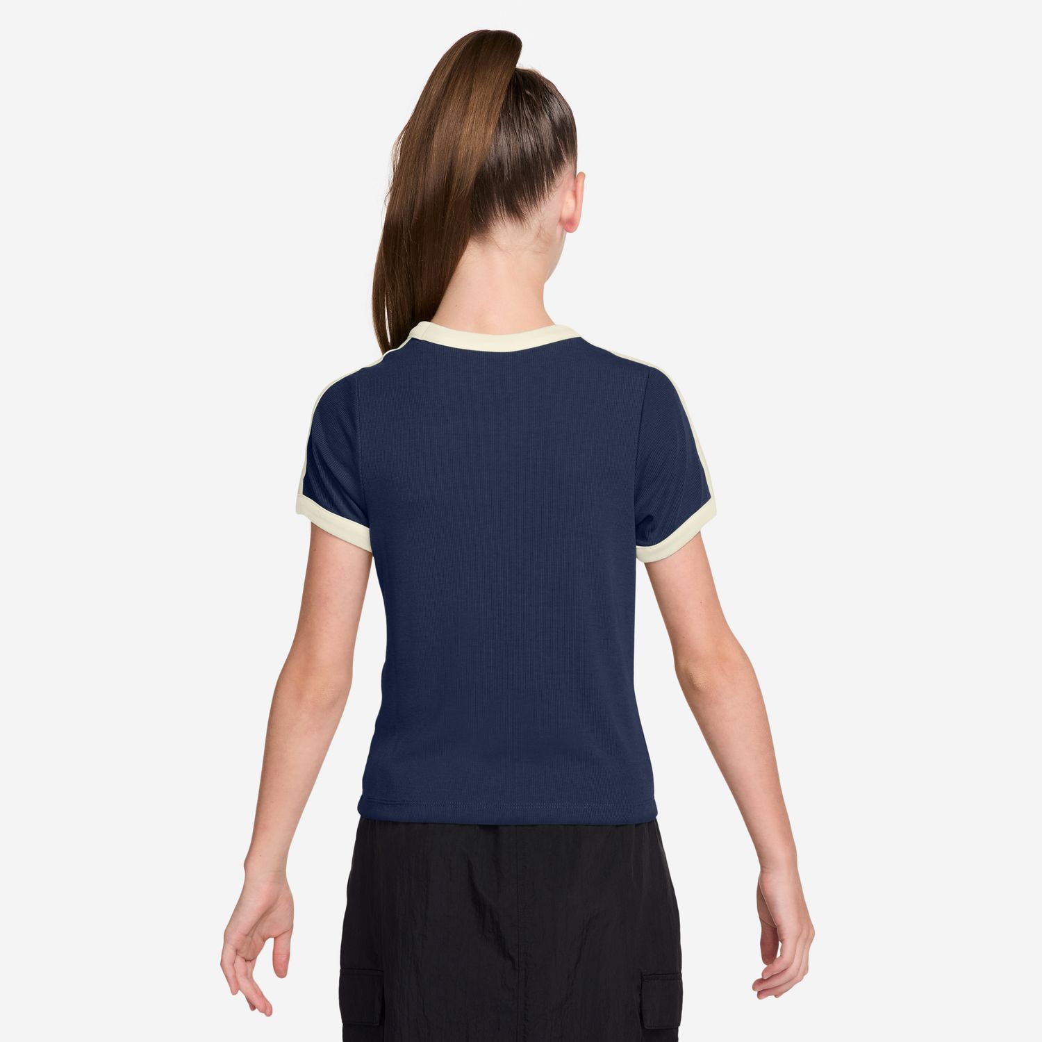 T-shirt de menina Sportswear Nike Azul-marinho-2
