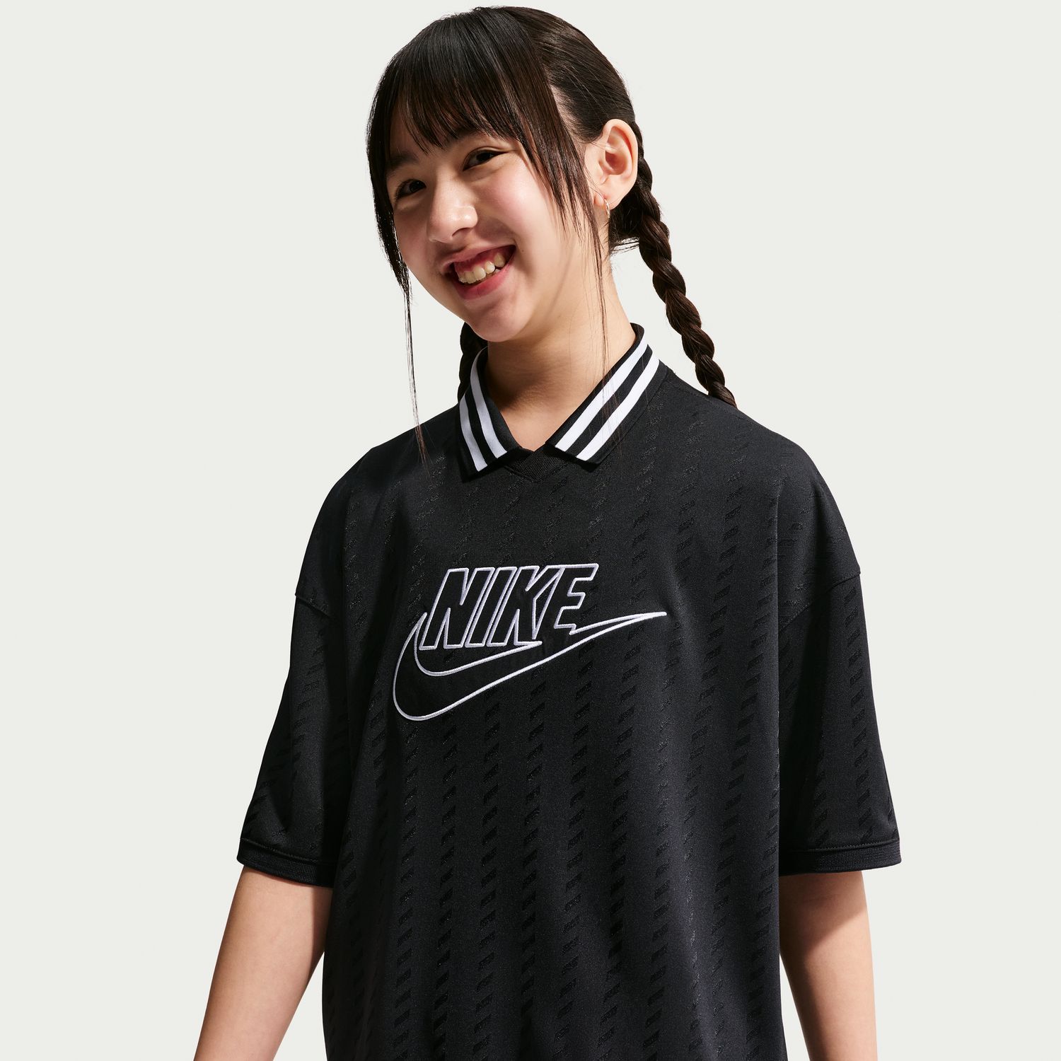 T-shirt de menino Sportswear Nike Preto-2