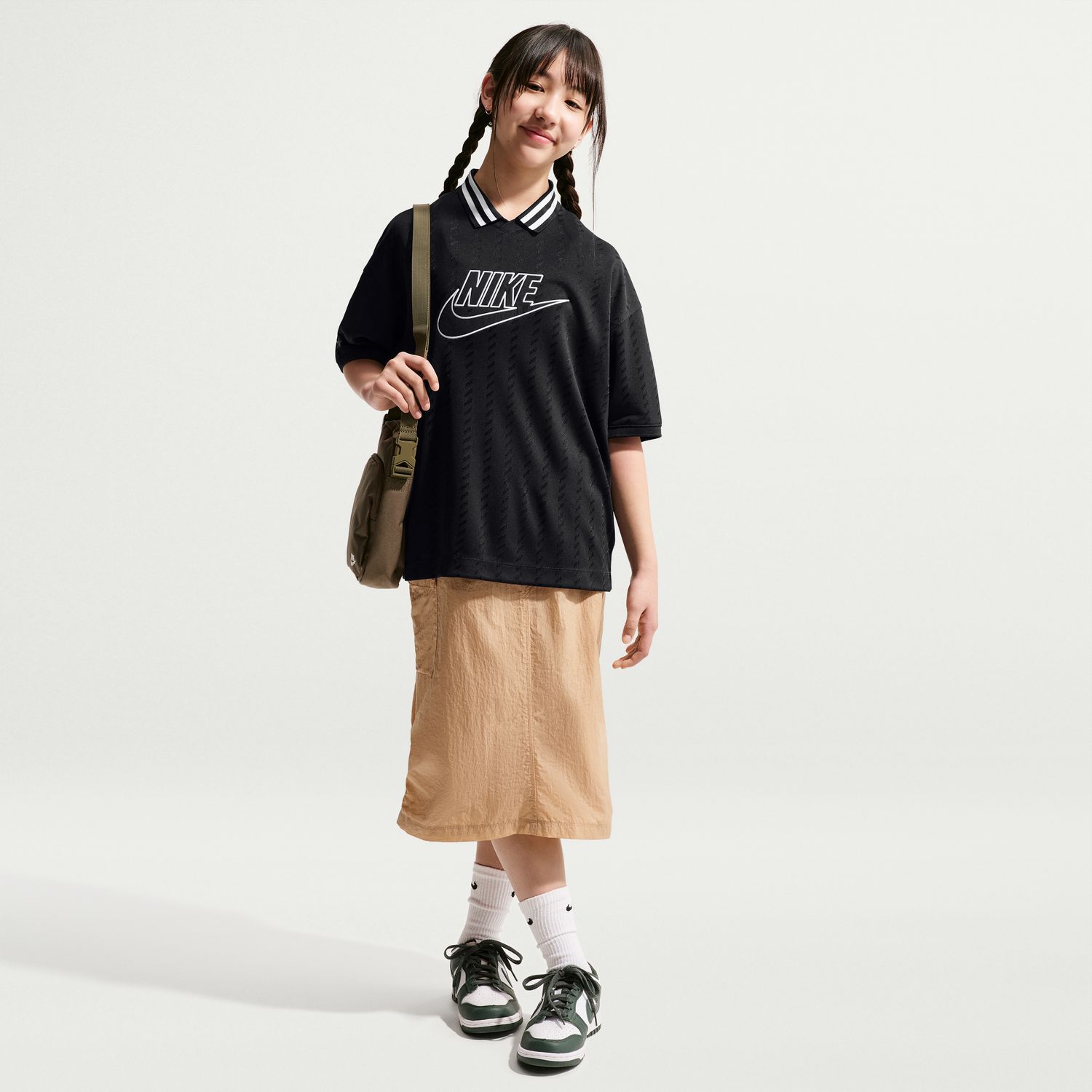 T-shirt de menino Sportswear Nike Preto-9