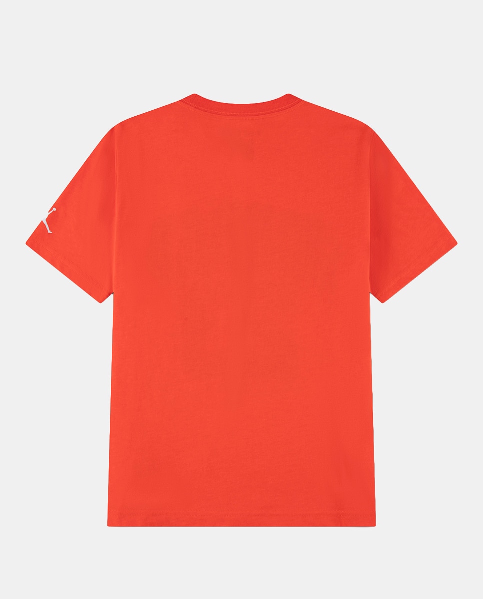 T-shirt de Manga Curta de Menino Jdb Practice Flight Jordan Vermelho-2