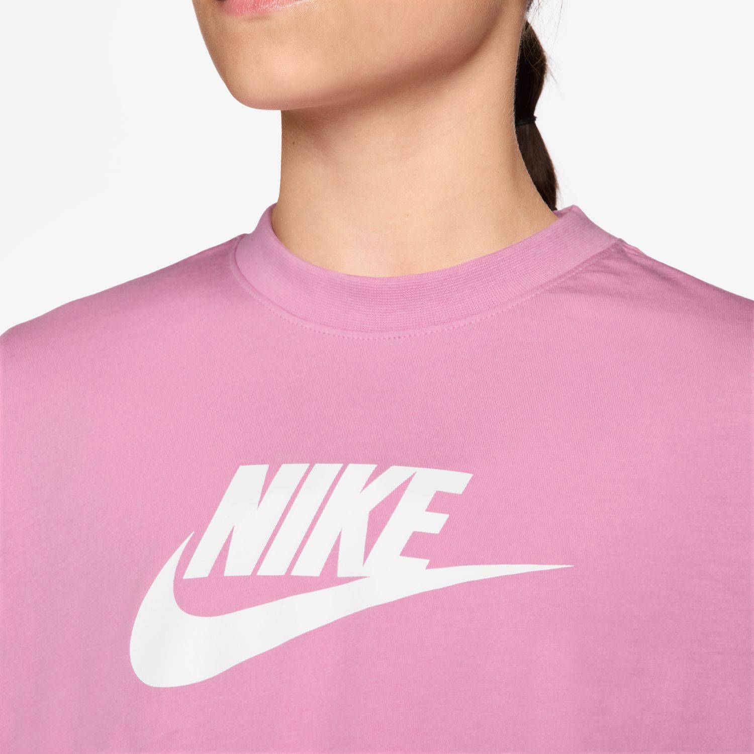 T-shirt de Menina G Nsw Tee Crop Futura Hbr Vermelho-3