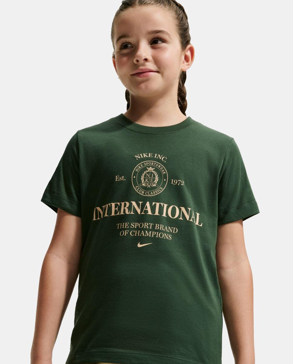 T-shirt de Criança K Nsw Tee Club Rules Verde-4