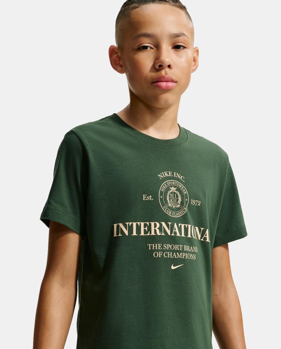 T-shirt de Criança K Nsw Tee Club Rules Verde-5