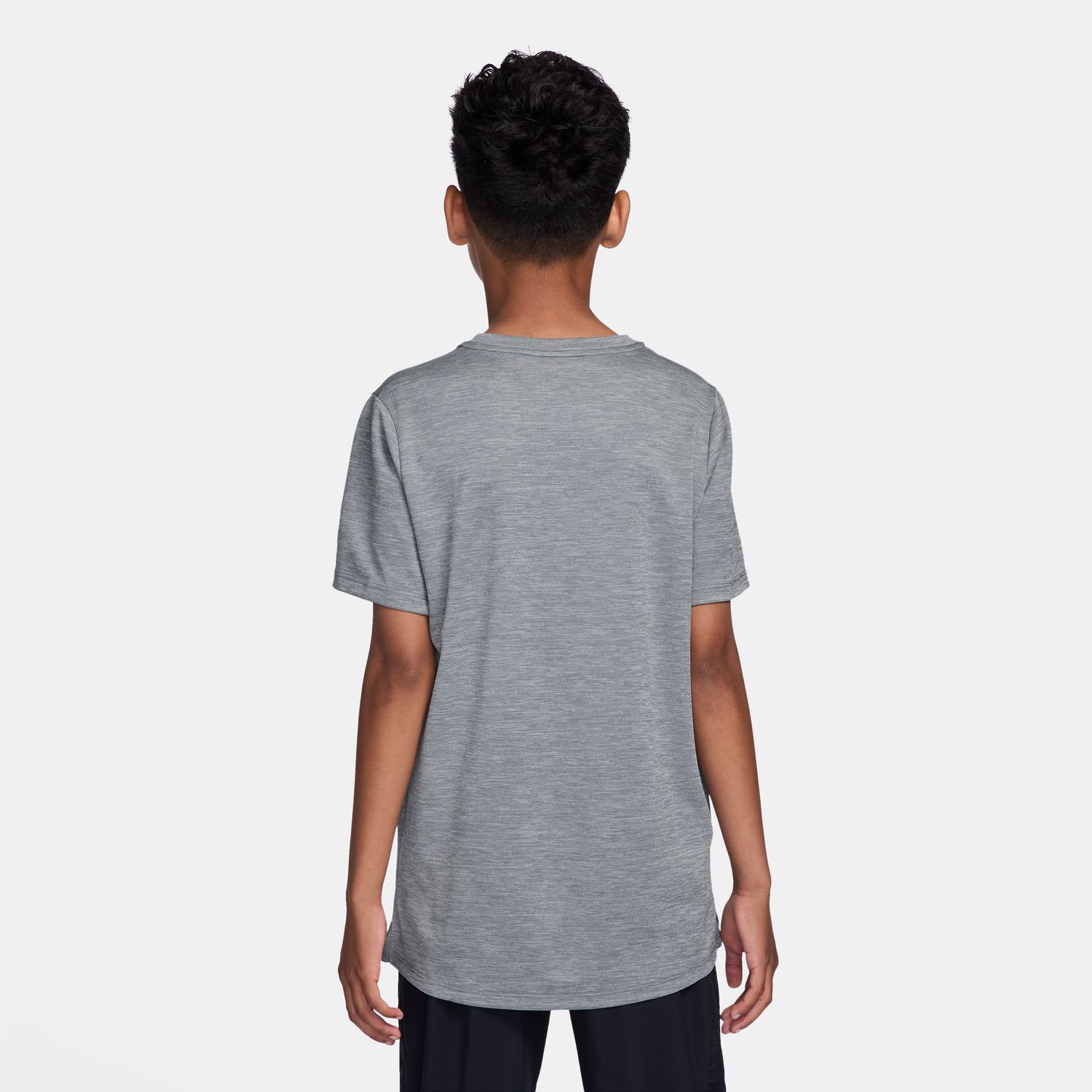 T-shirt de Criança K Nk DF Miler SS Top Cinzento-6
