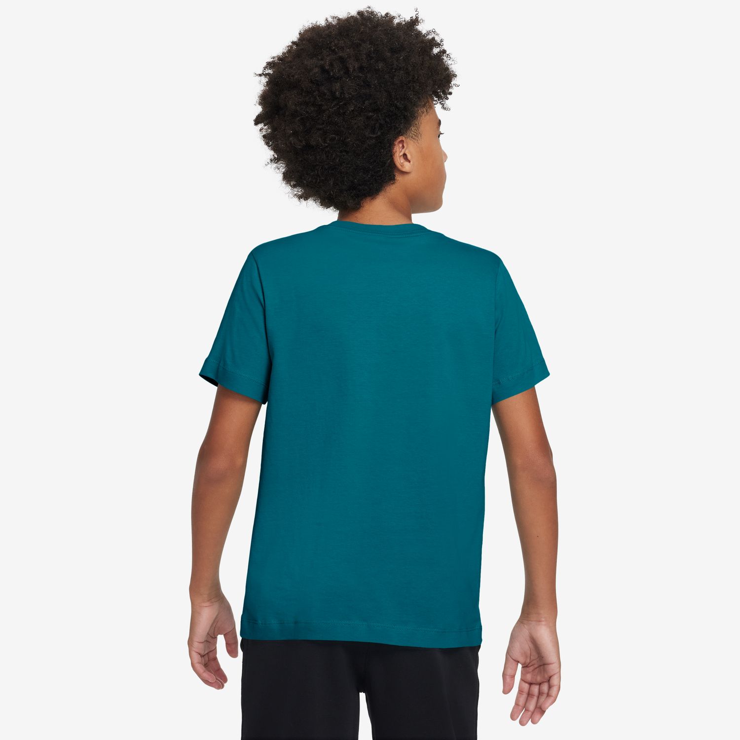 T-shirt de Criança K Nsw Tee Emb Futura Lbr Verde-2