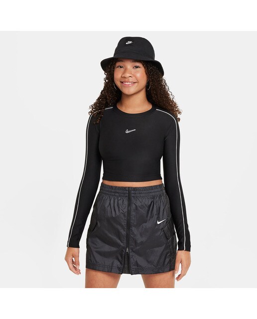 T-shirt de Menina CRP SW Preto / Branco-1