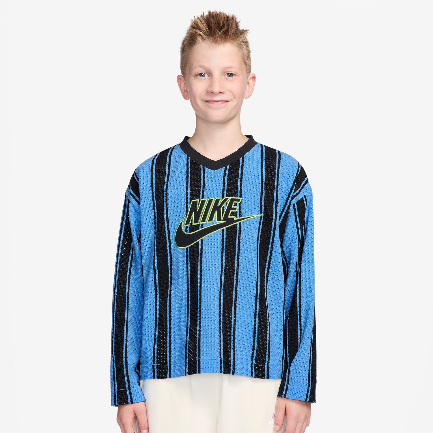 T-shirt de Criança Sportswear Collection Azul / Preto-1
