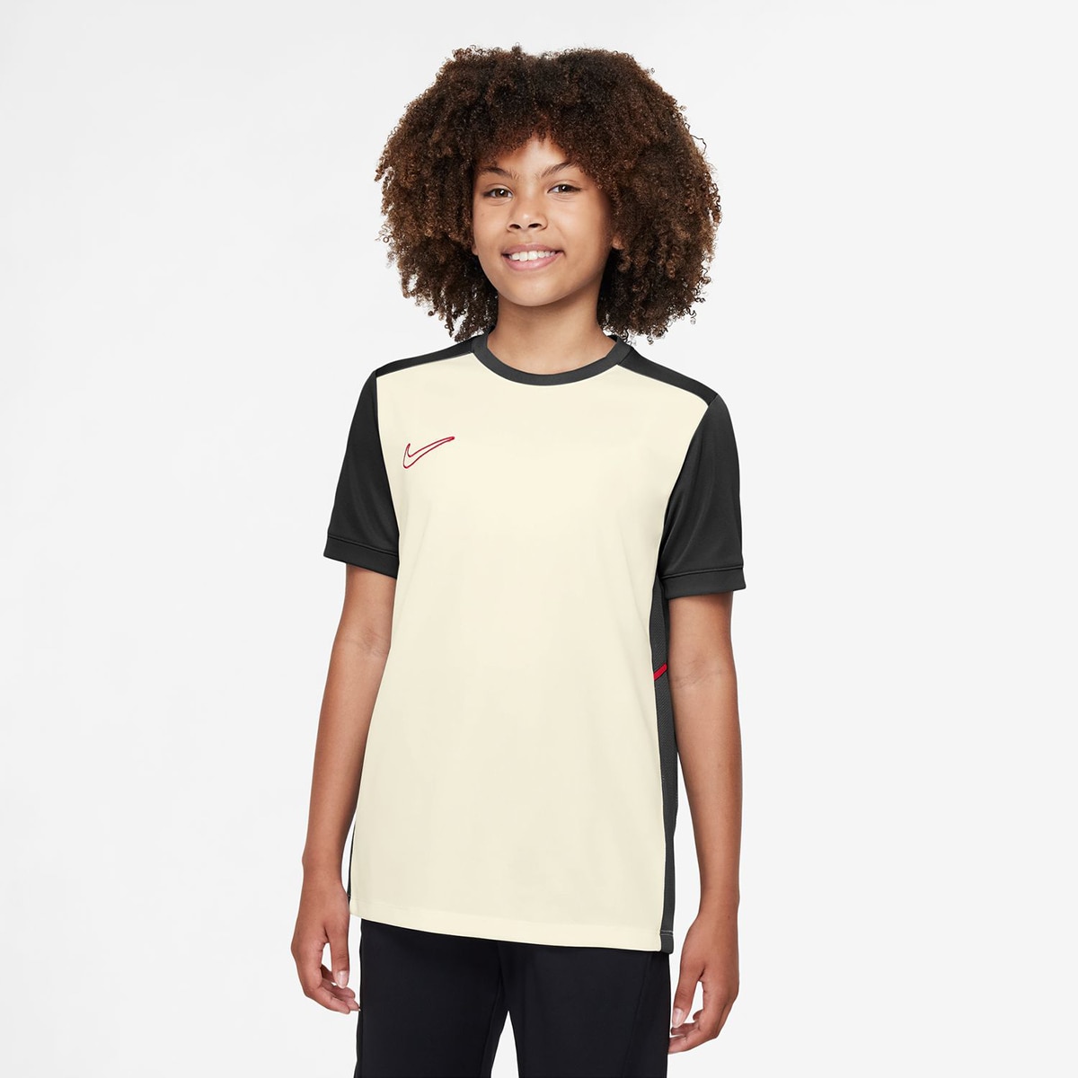 T-shirt de Criança Dri-FIT Academy25 Top Ss Pd Branco-1