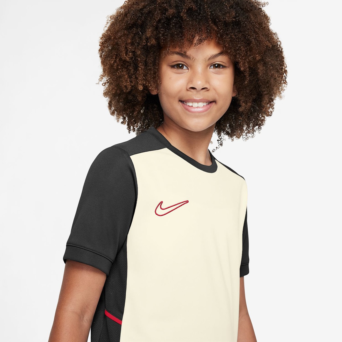 T-shirt de Criança Dri-FIT Academy25 Top Ss Pd Branco-3