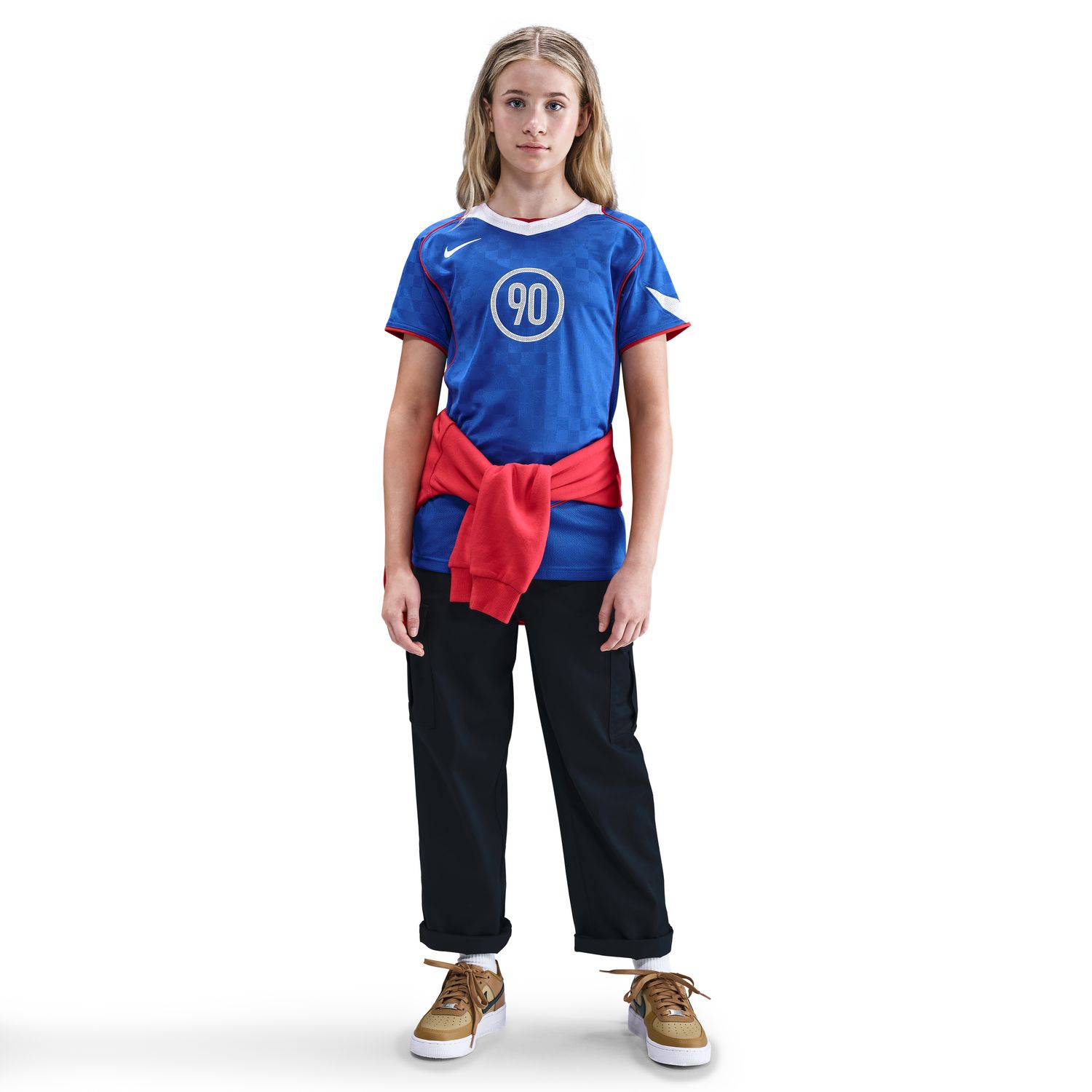 T-shirt de Criança Dri-FIT Total 90 Energy Azul-1
