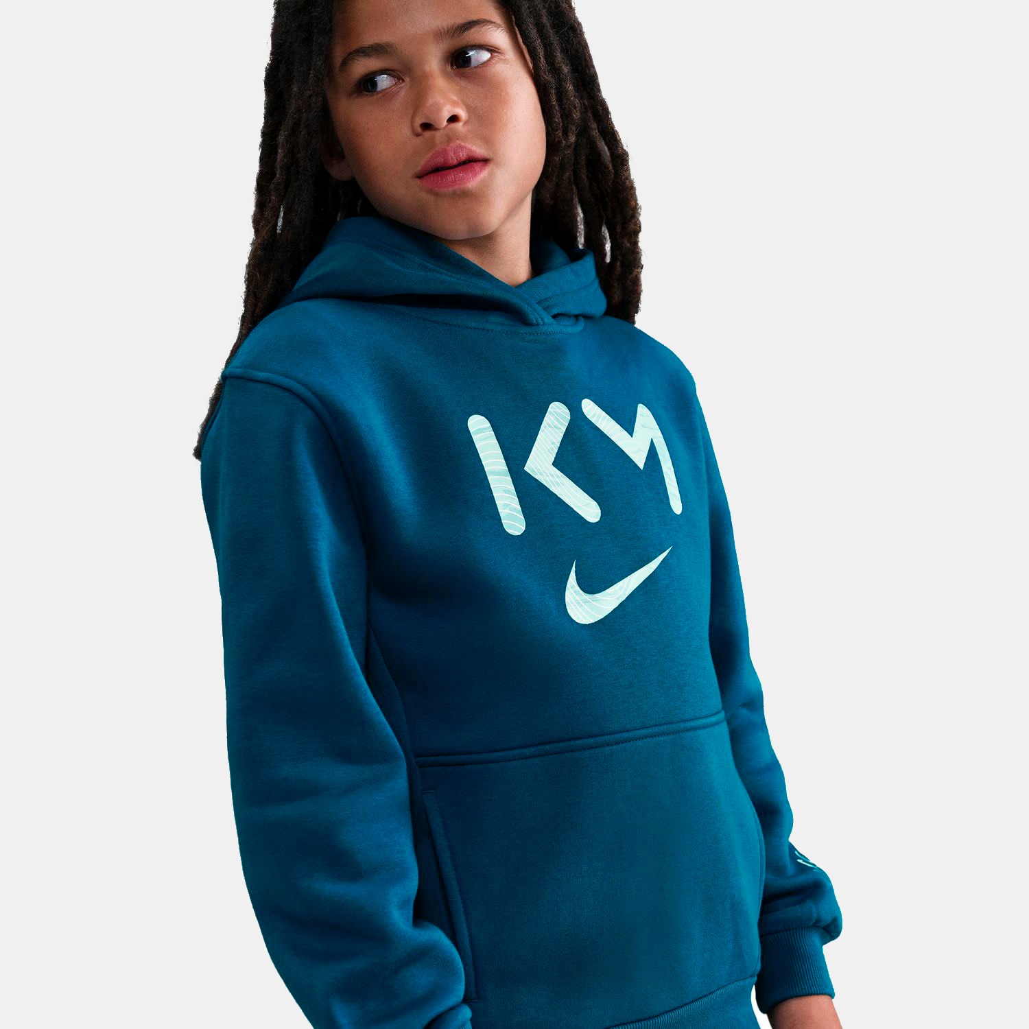 Sweatshirt de Criança KM Kylian Mbappé Club Fleece Azul-4