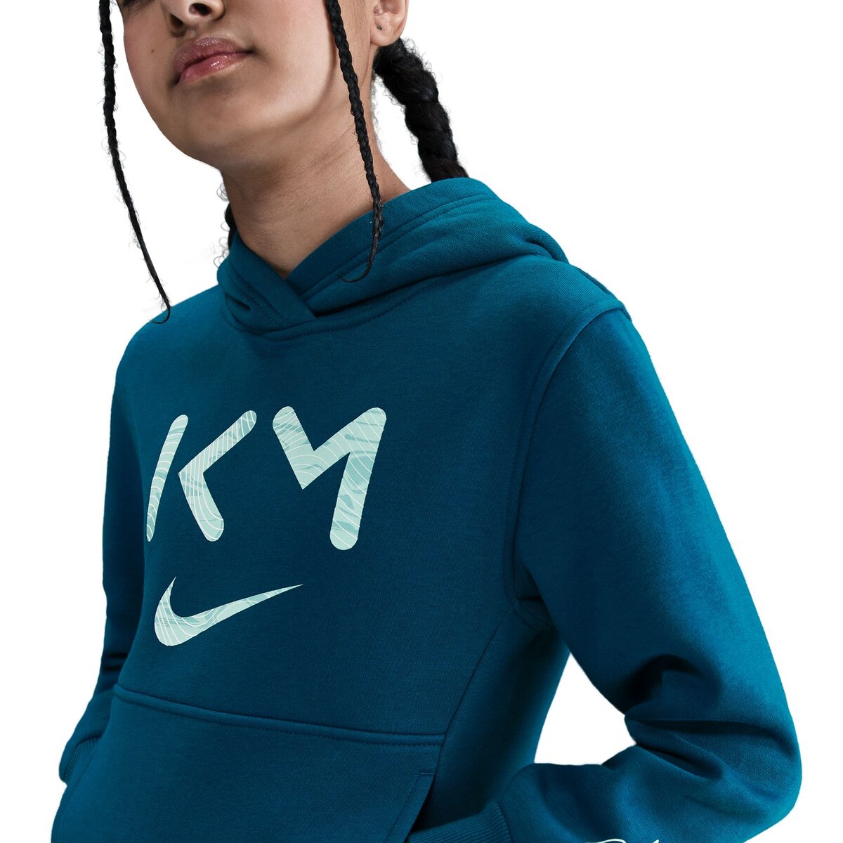 Sweatshirt de Criança KM Kylian Mbappé Club Fleece Azul-6