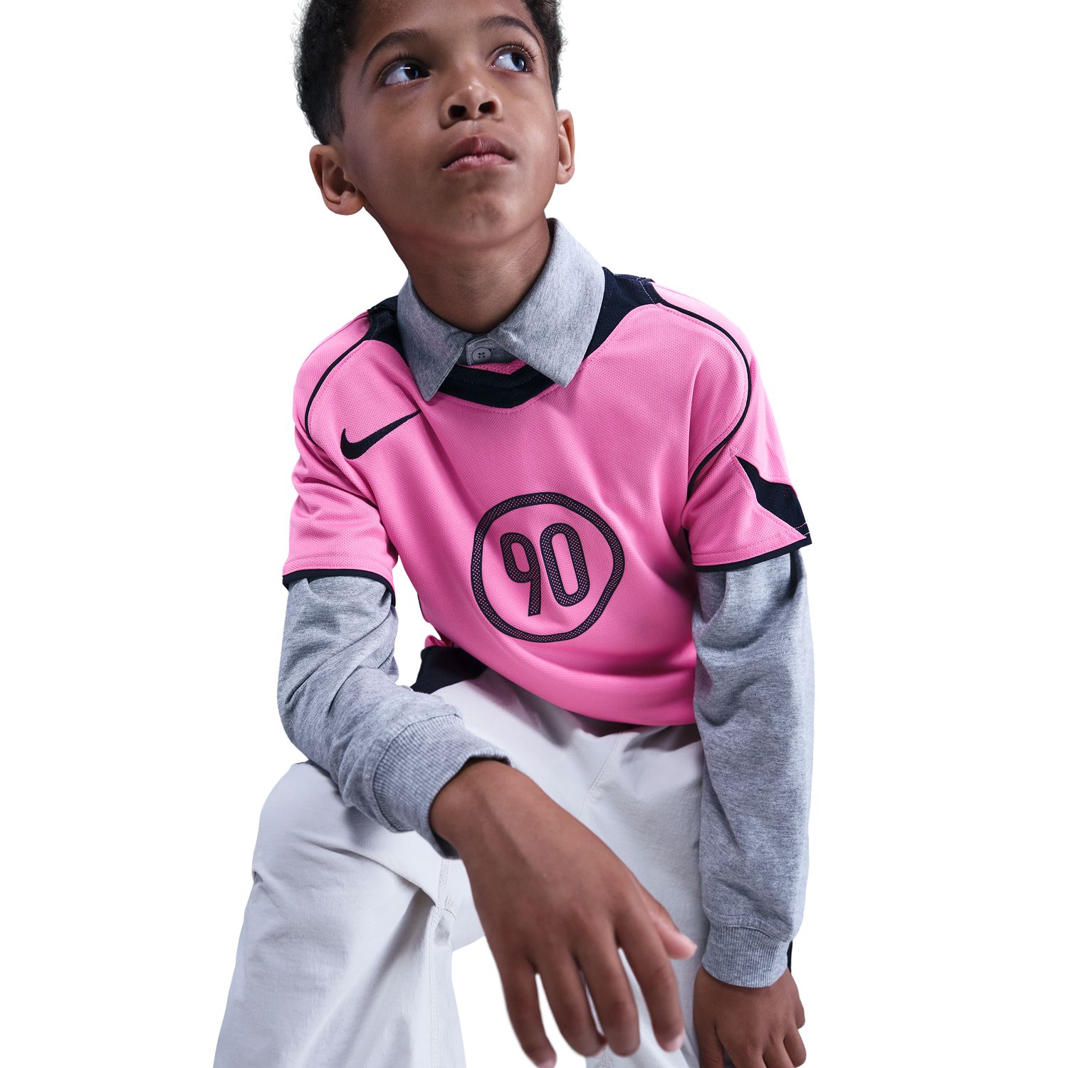 T-shirt de Criança Total 90 Rosa-5