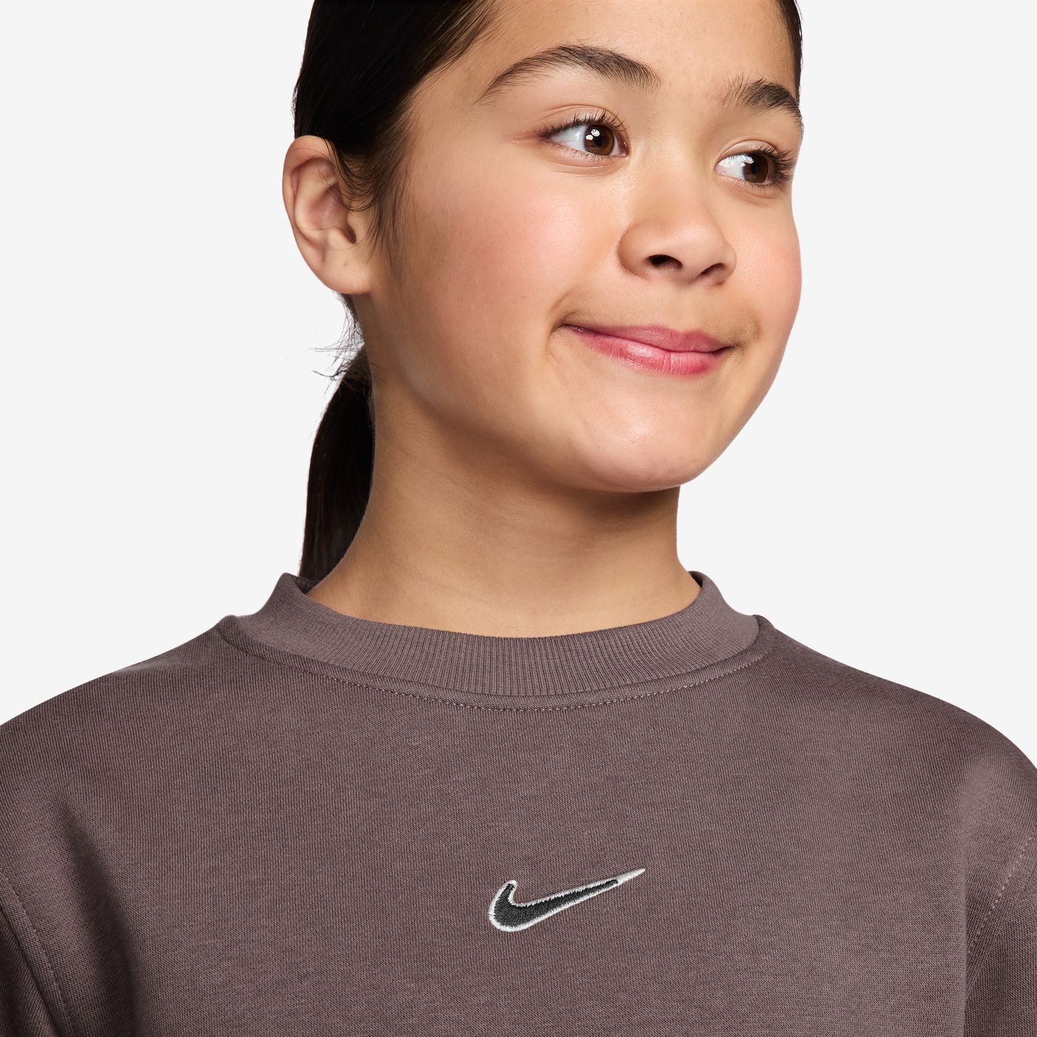 Sweatshirt de Criança Kylian Mbappé Club Fleece Castanho-3