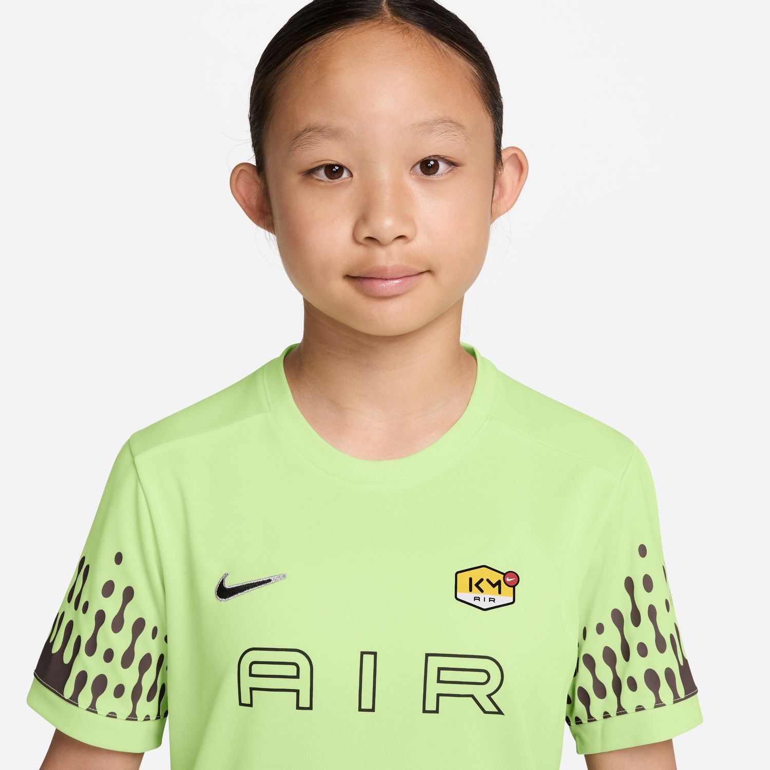 T-shirt de Criança Kylian Mbappé Academy25 Verde-3