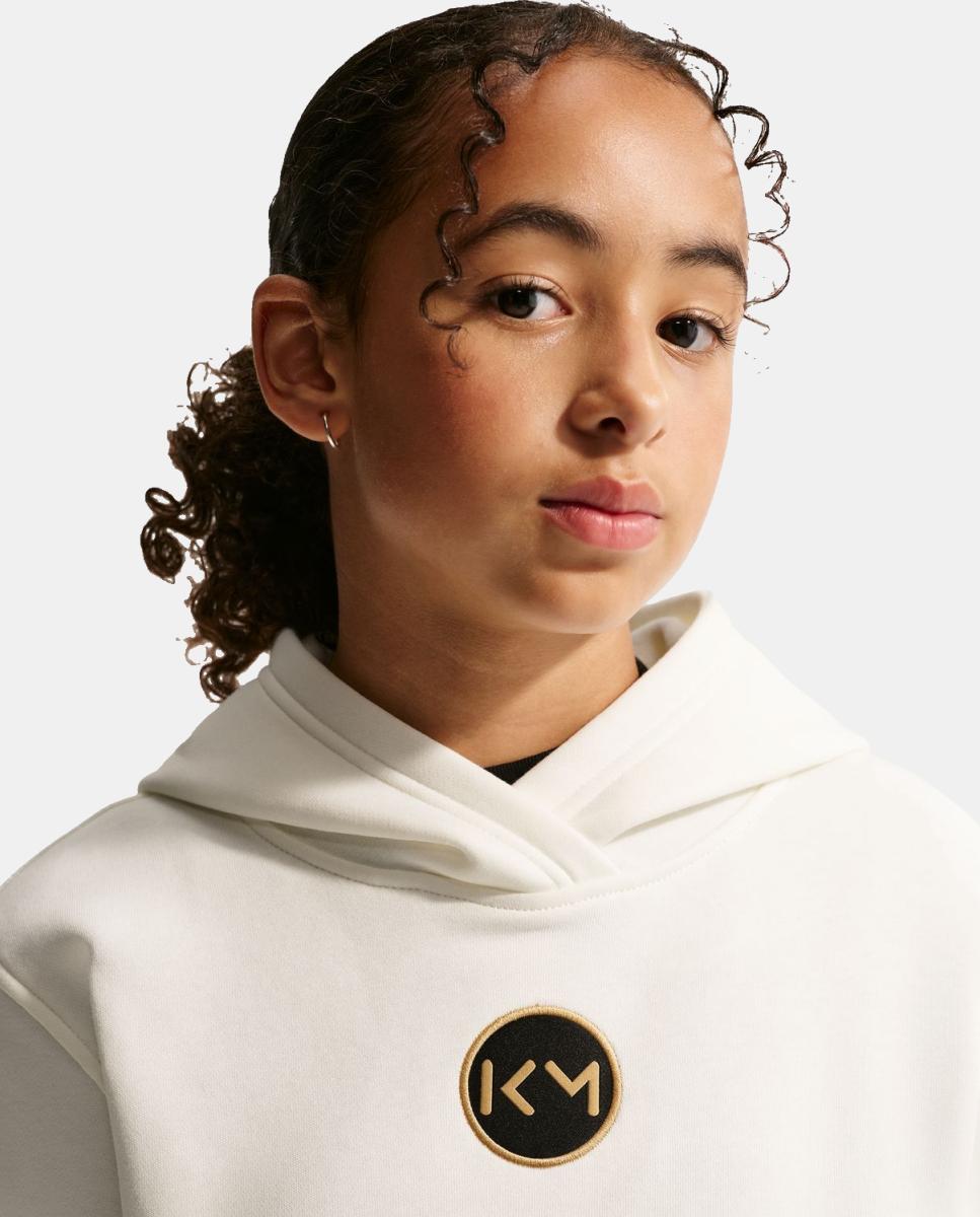 Sweatshirt de Futebol de Criança Club Kylian Mbappé Bege-5