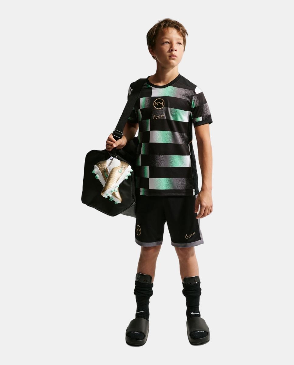T-shirt de Futebol de Criança Academy 25 Kylian Mbappé Preto / Verde-8