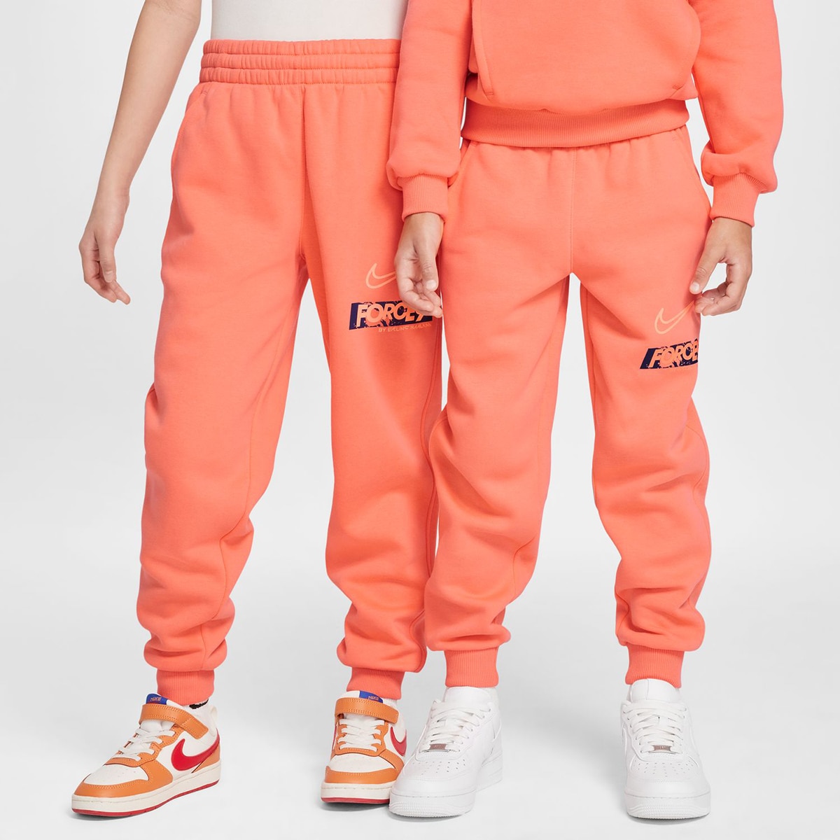 Calças de Criança Club Fleece Jogger Laranja-1
