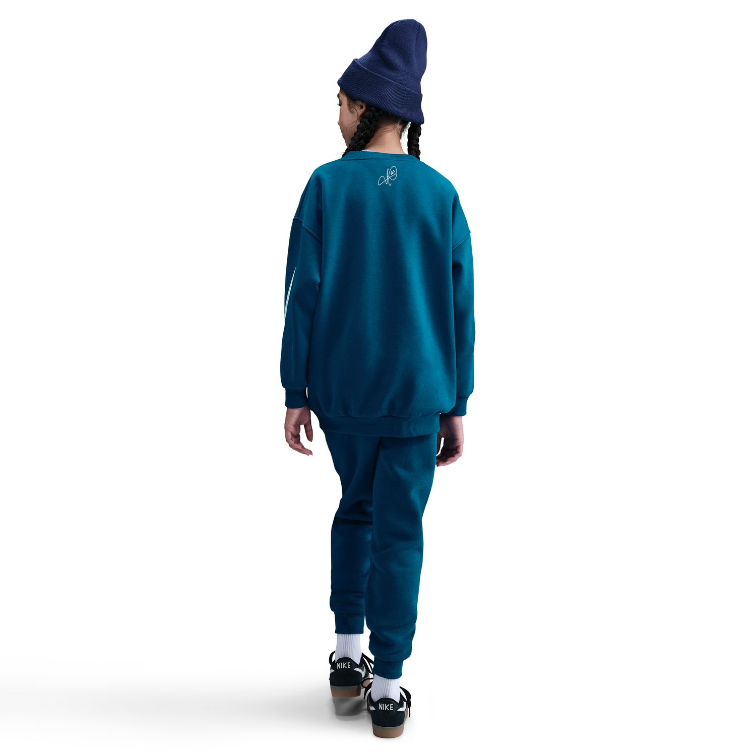 Calças de Criança KM Kylian Mbappé Club Fleece Azul-7