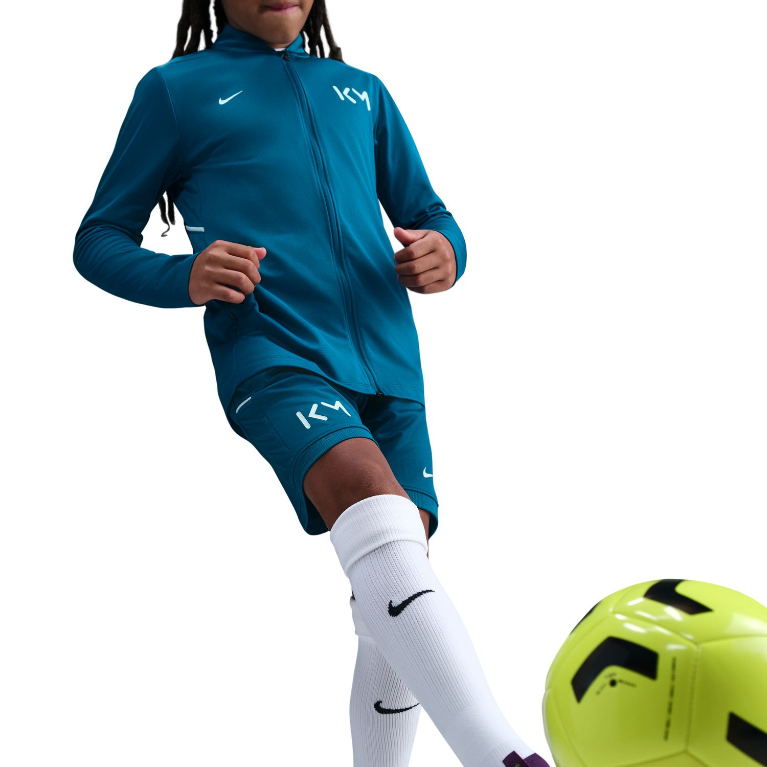 Calções de Criança KM Kylian Mbappé Academy25 Azul-5